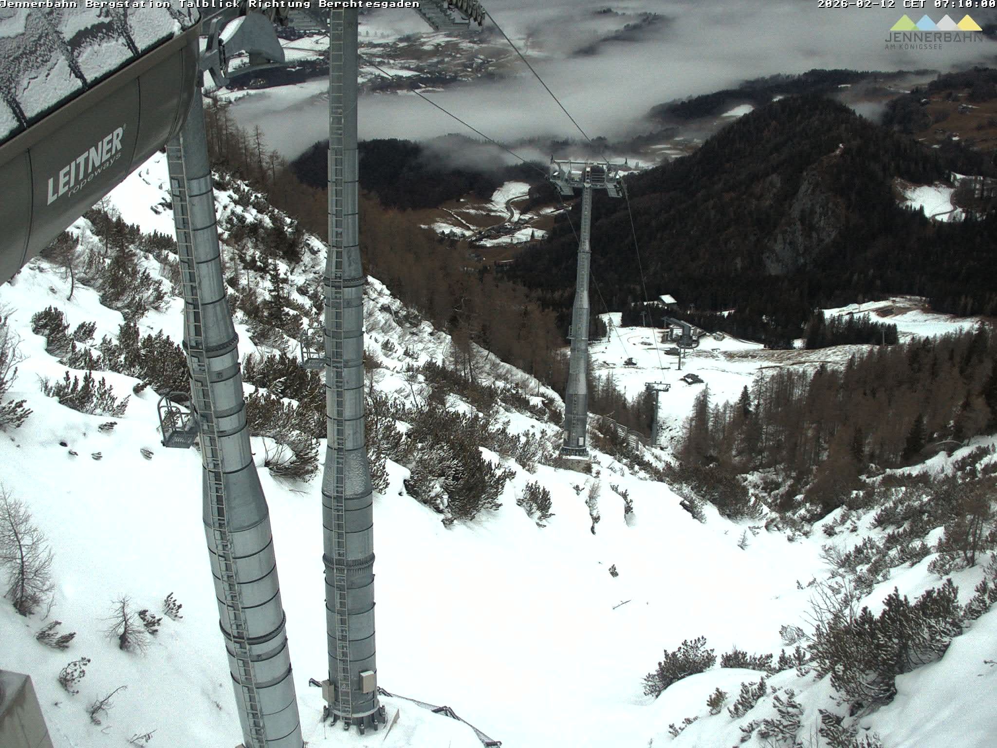 Archiv Foto Webcam Jenner - Blick ins Tal Gondelstation