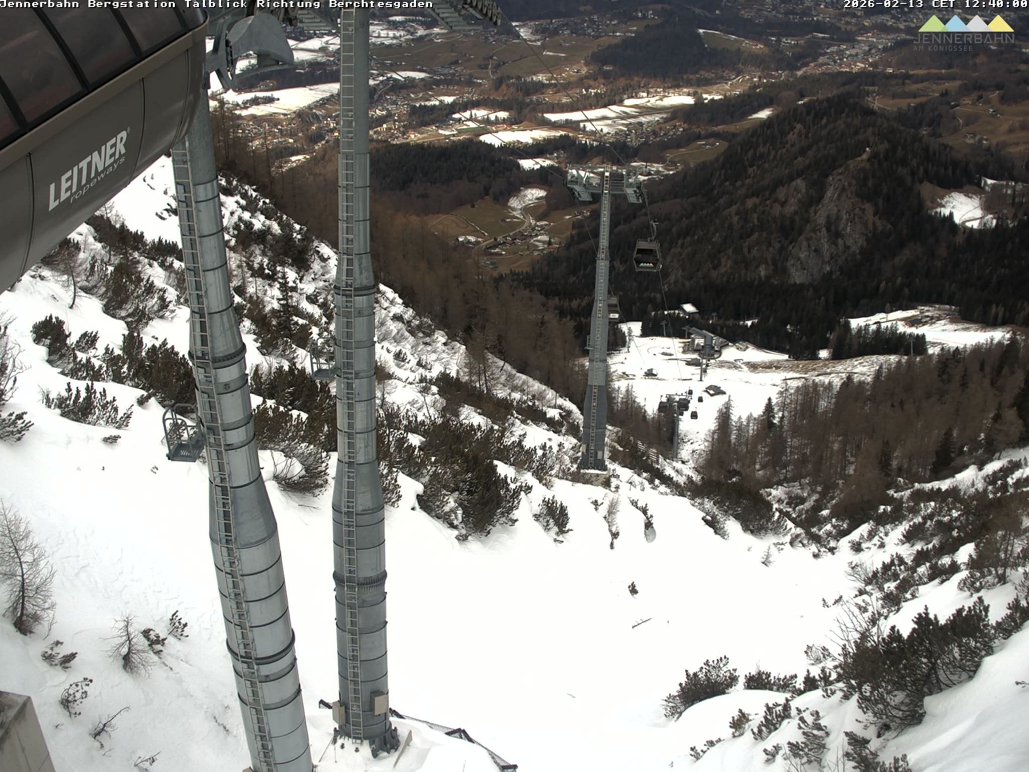 Archiv Foto Webcam Jenner - Blick ins Tal Gondelstation