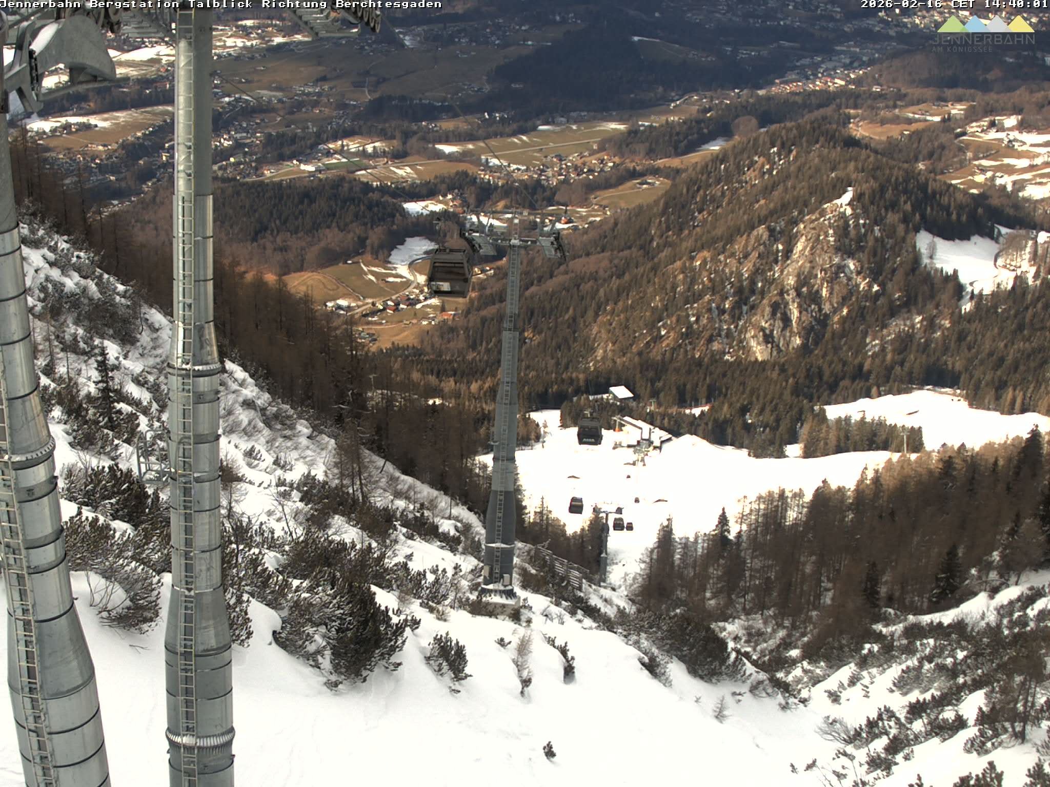 Archiv Foto Webcam Jenner - Blick ins Tal Gondelstation