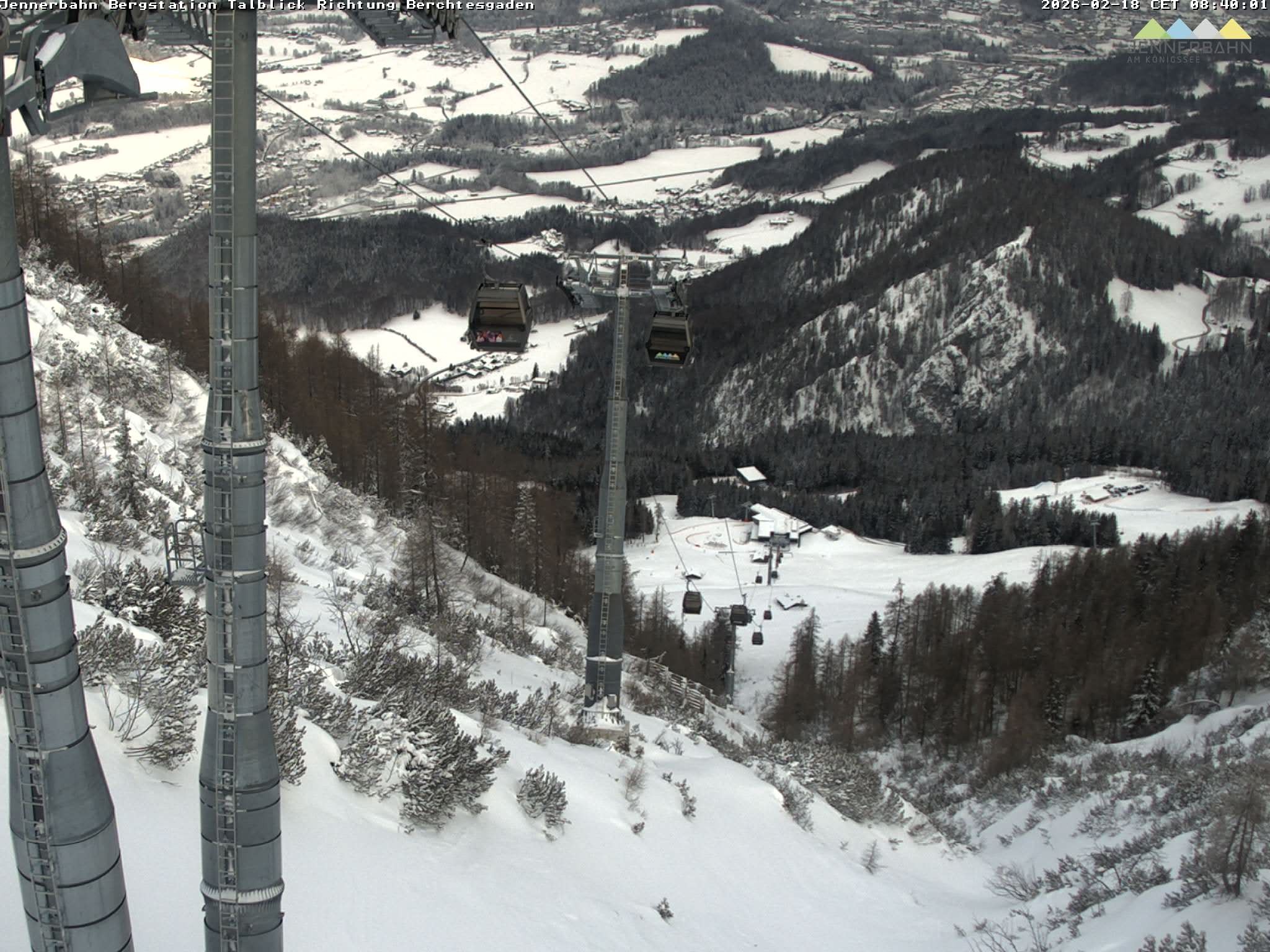 Archived image Webcam Jenner mountain - Valley View Cable Car