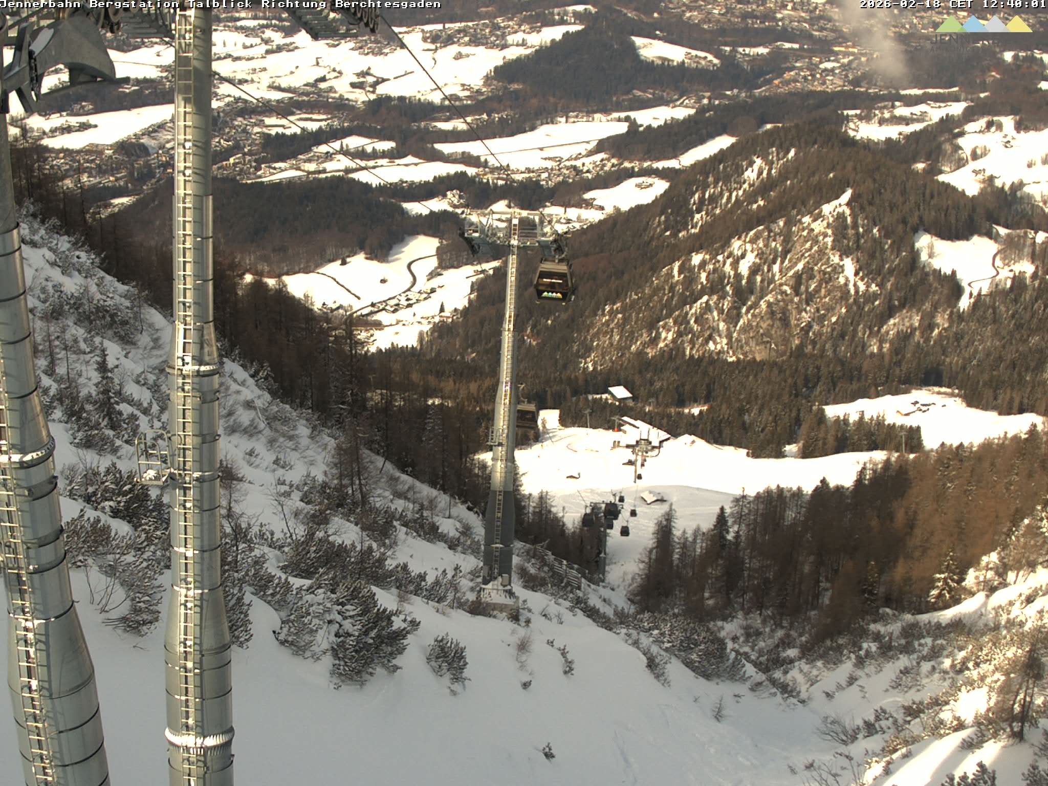 Archived image Webcam Jenner mountain - Valley View Cable Car