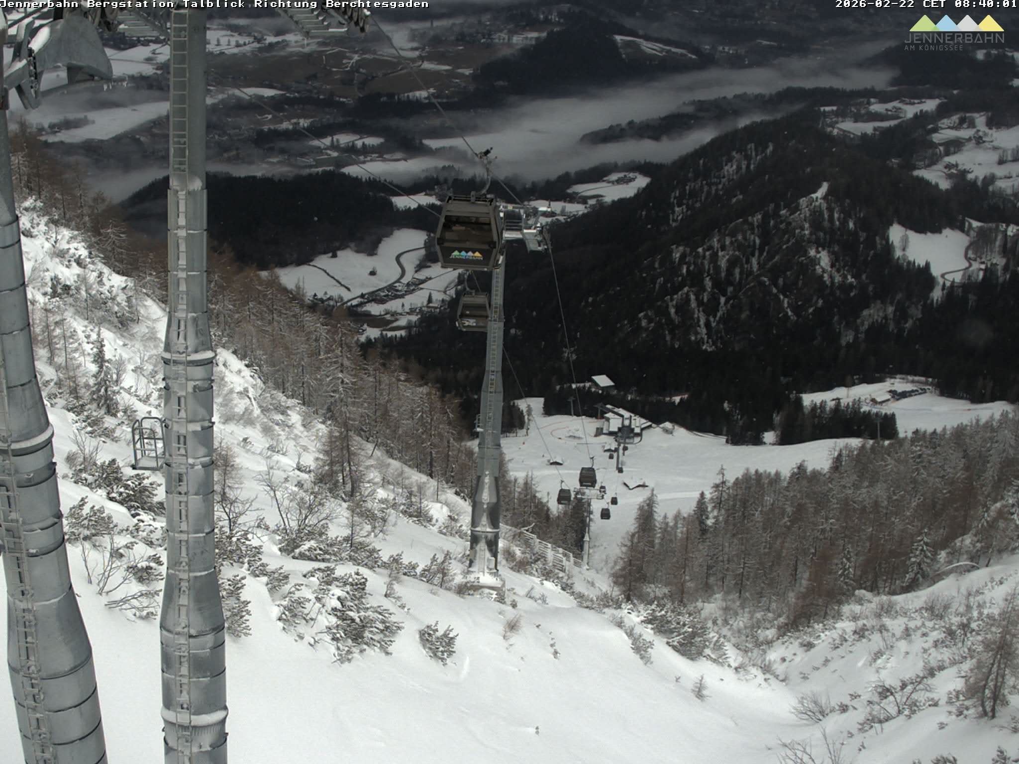 Archiv Foto Webcam Jenner - Blick ins Tal Gondelstation