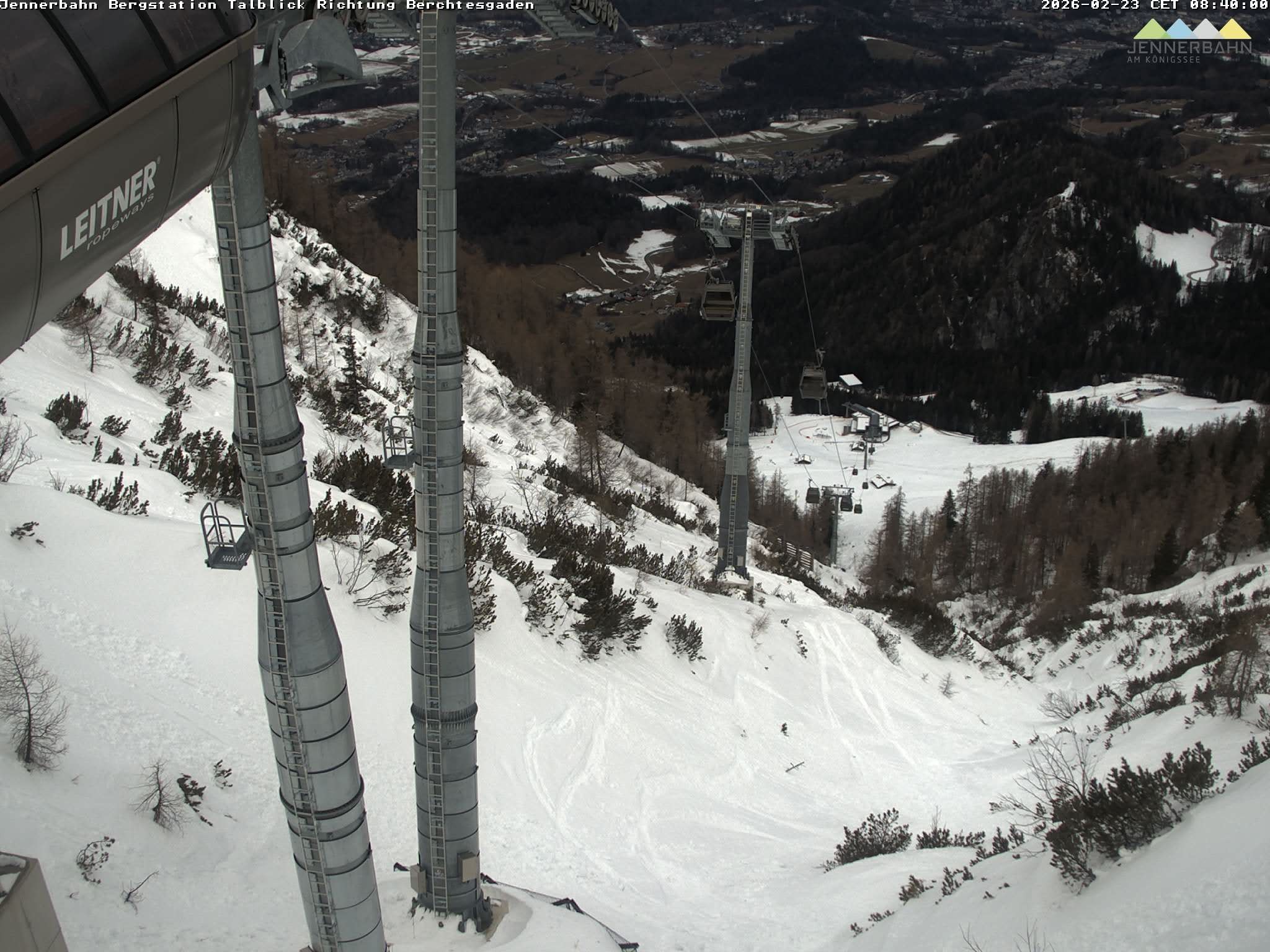 Archiv Foto Webcam Jenner - Blick ins Tal Gondelstation