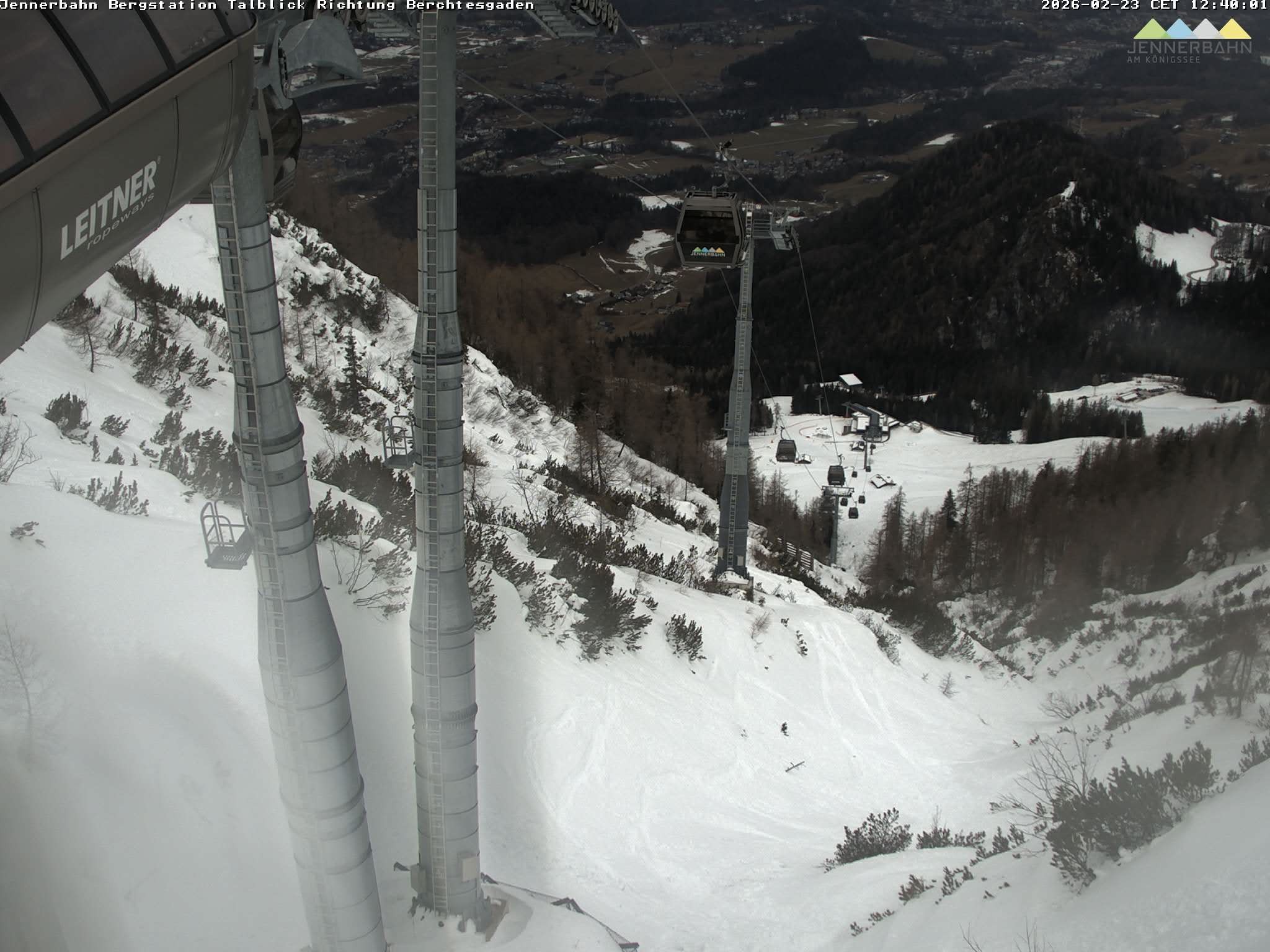 Archiv Foto Webcam Jenner - Blick ins Tal Gondelstation