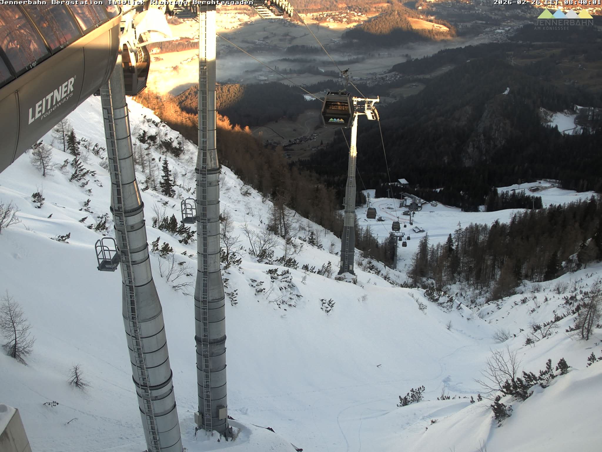 Archived image Webcam Jenner mountain - Valley View Cable Car