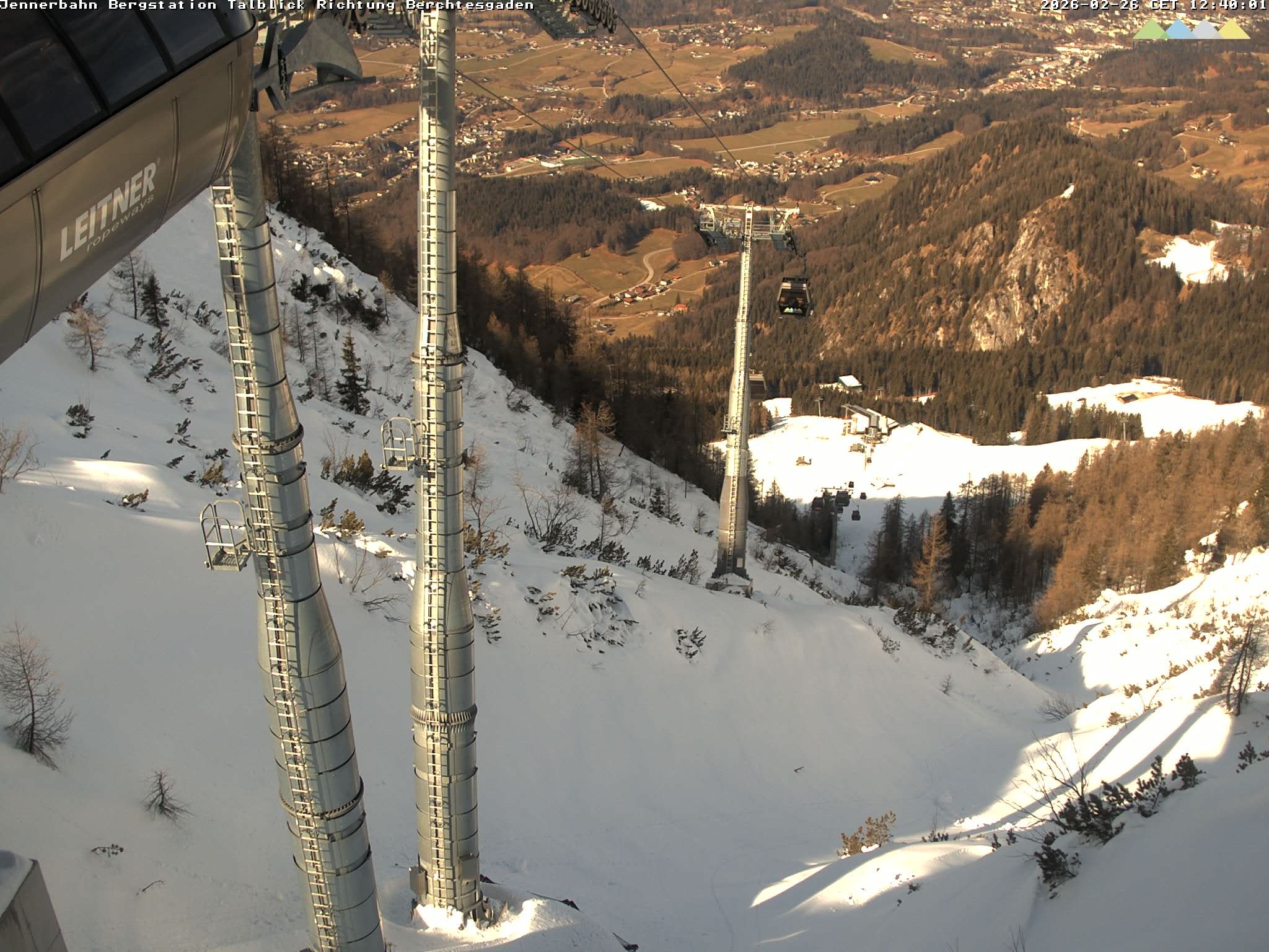 Archived image Webcam Jenner mountain - Valley View Cable Car