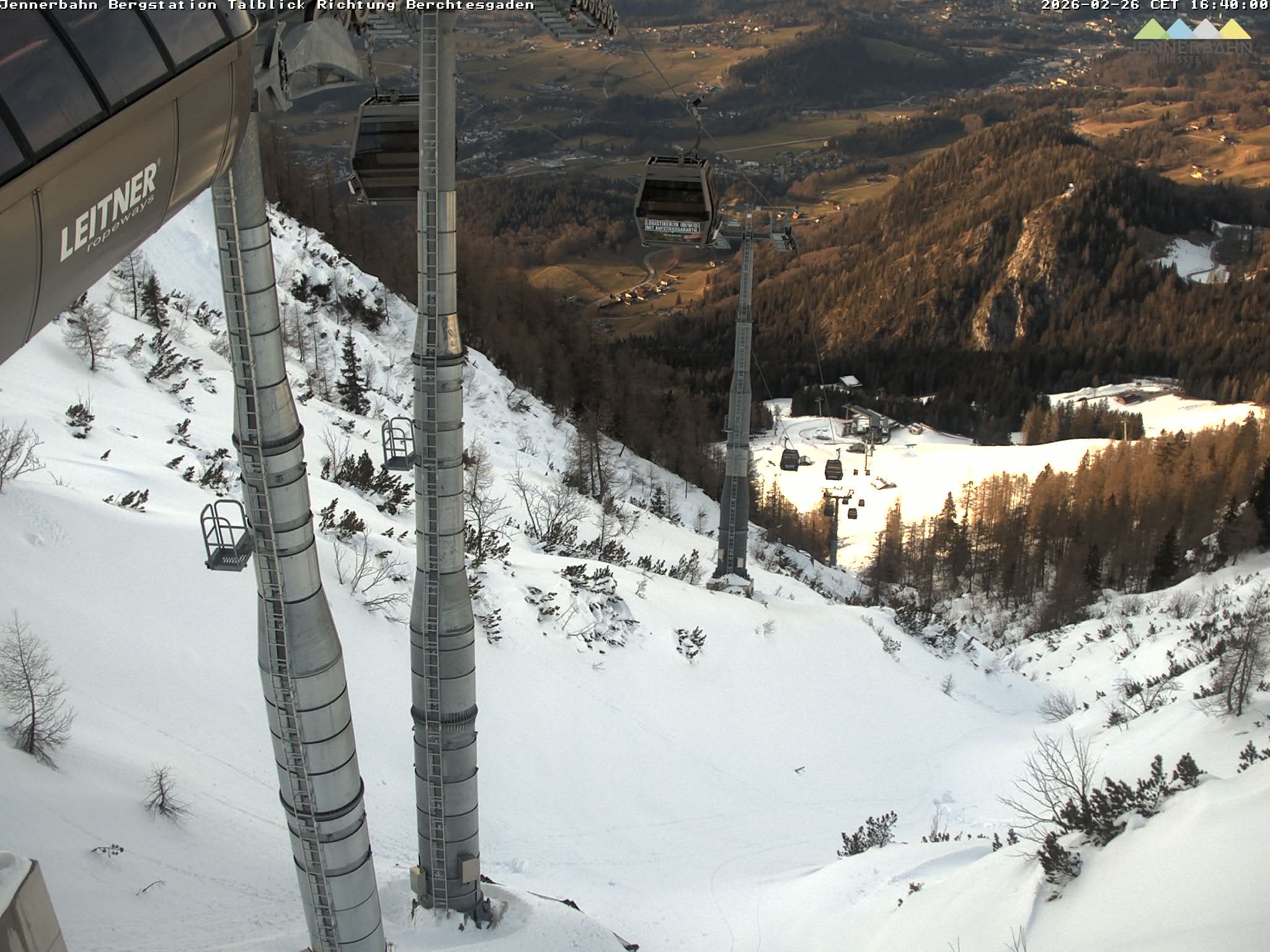 Archived image Webcam Jenner mountain - Valley View Cable Car