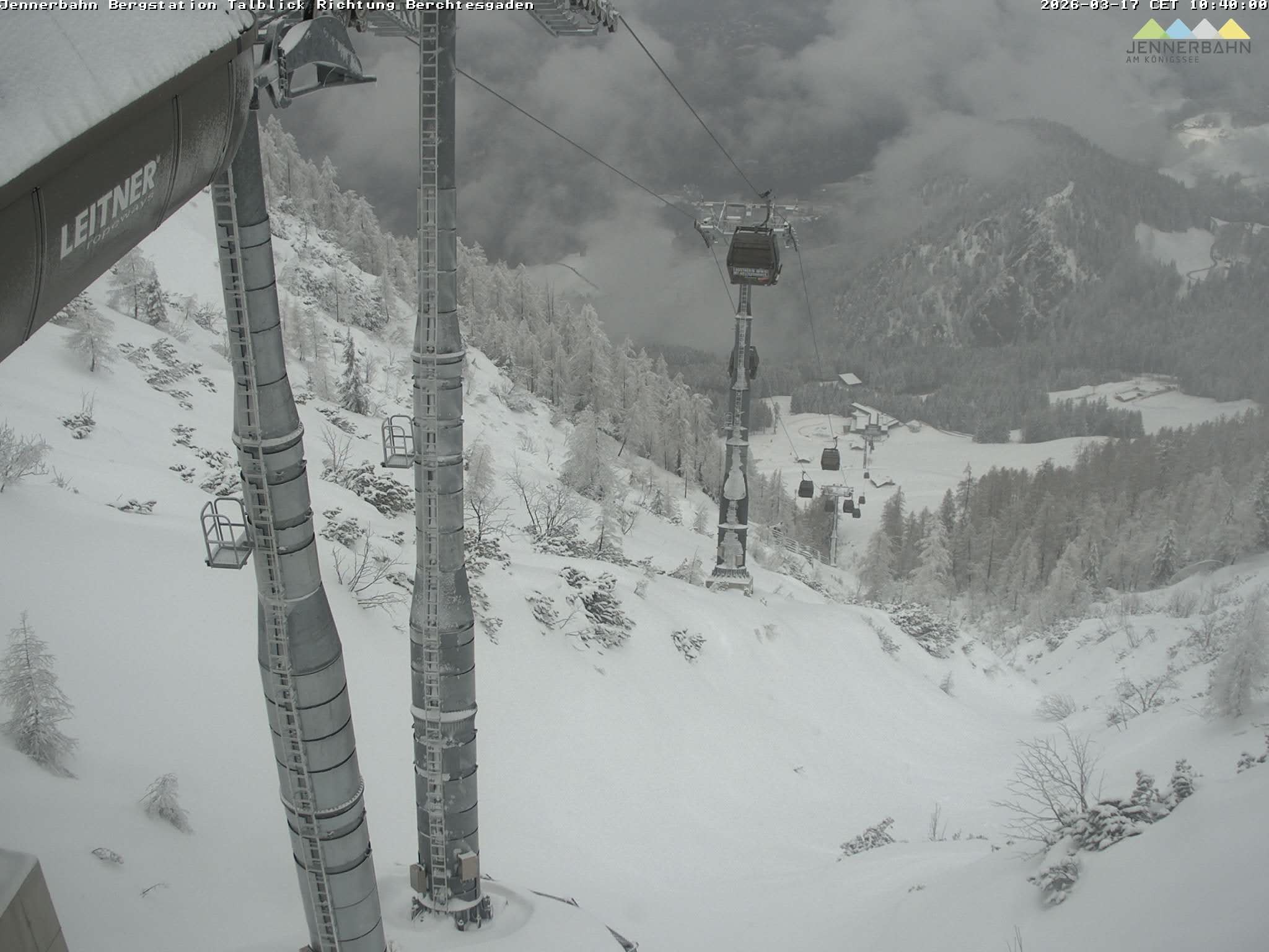 Archiv Foto Webcam Jenner - Blick ins Tal Gondelstation