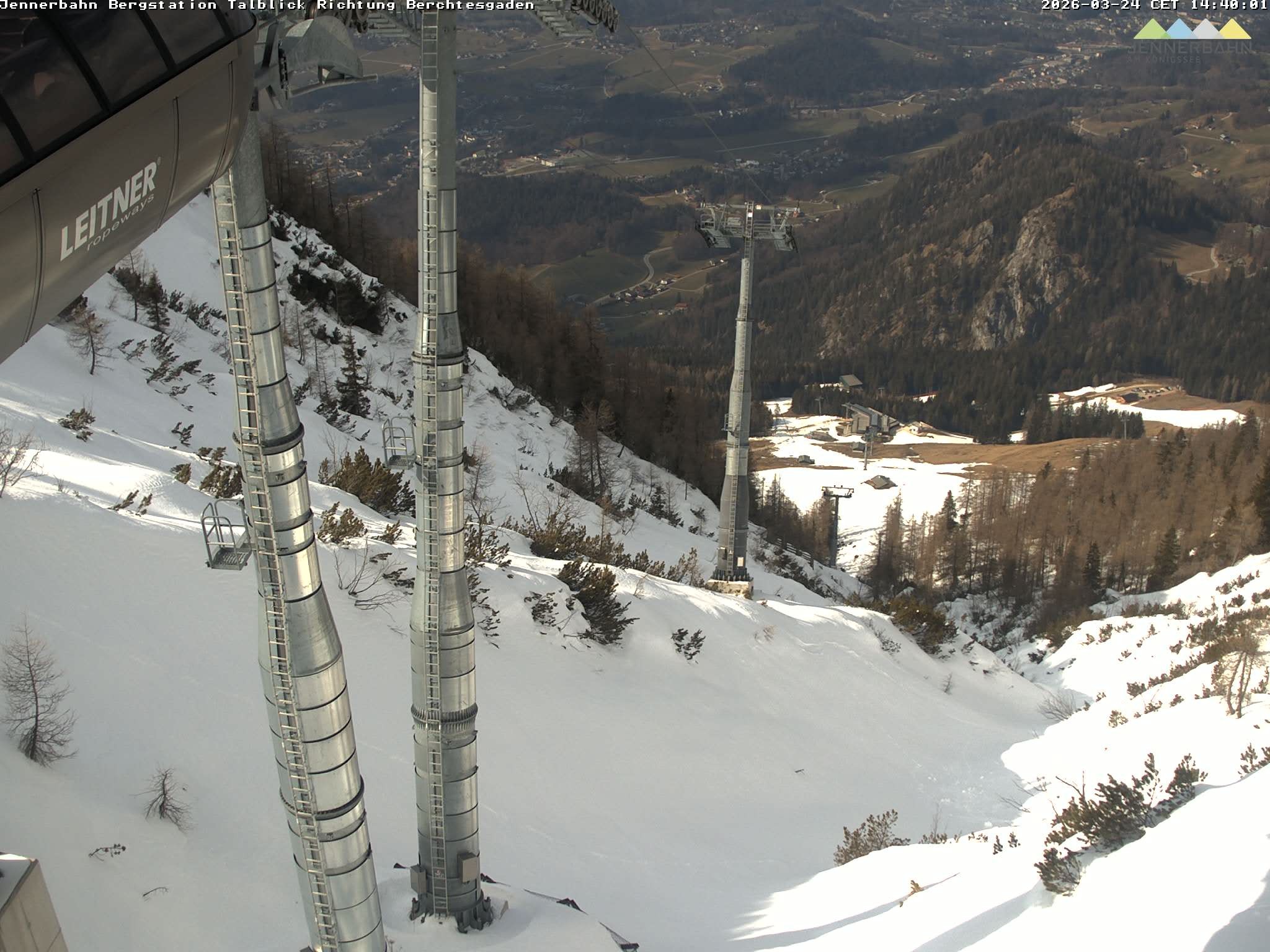 Archiv Foto Webcam Jenner - Blick ins Tal Gondelstation