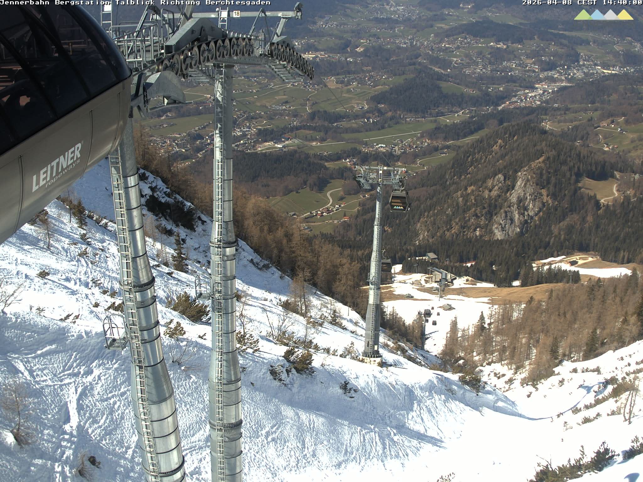 Archiv Foto Webcam Jenner - Blick ins Tal Gondelstation