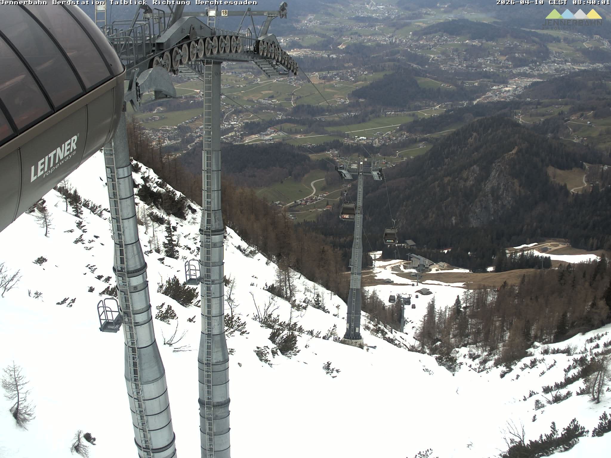 Archived image Webcam Jenner mountain - Valley View Cable Car