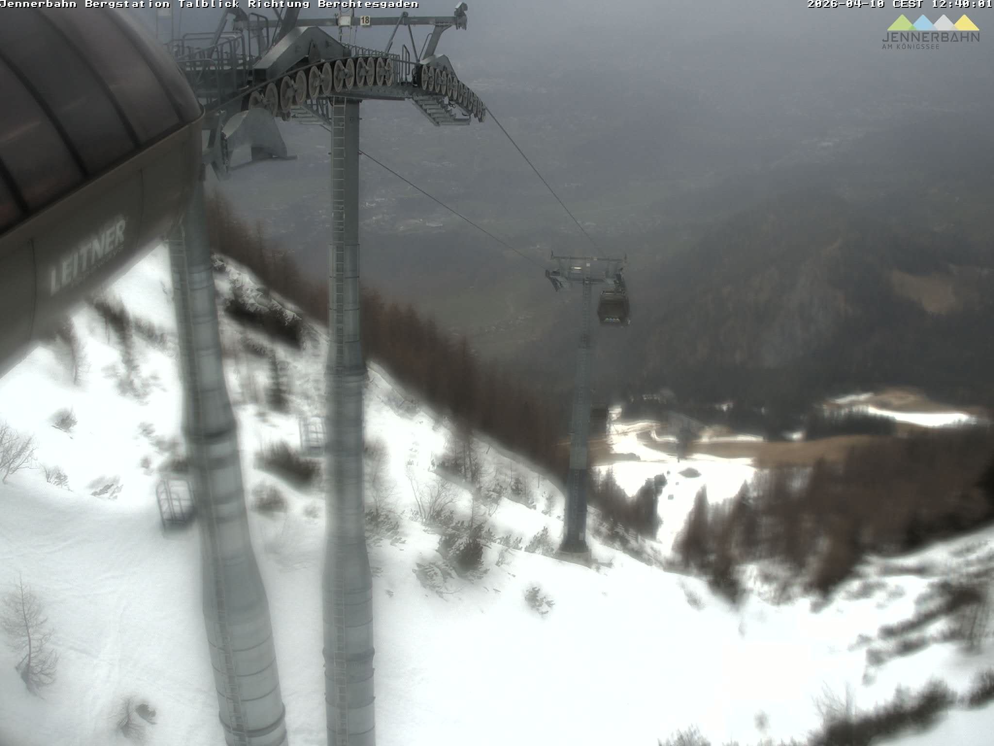 Archived image Webcam Jenner mountain - Valley View Cable Car