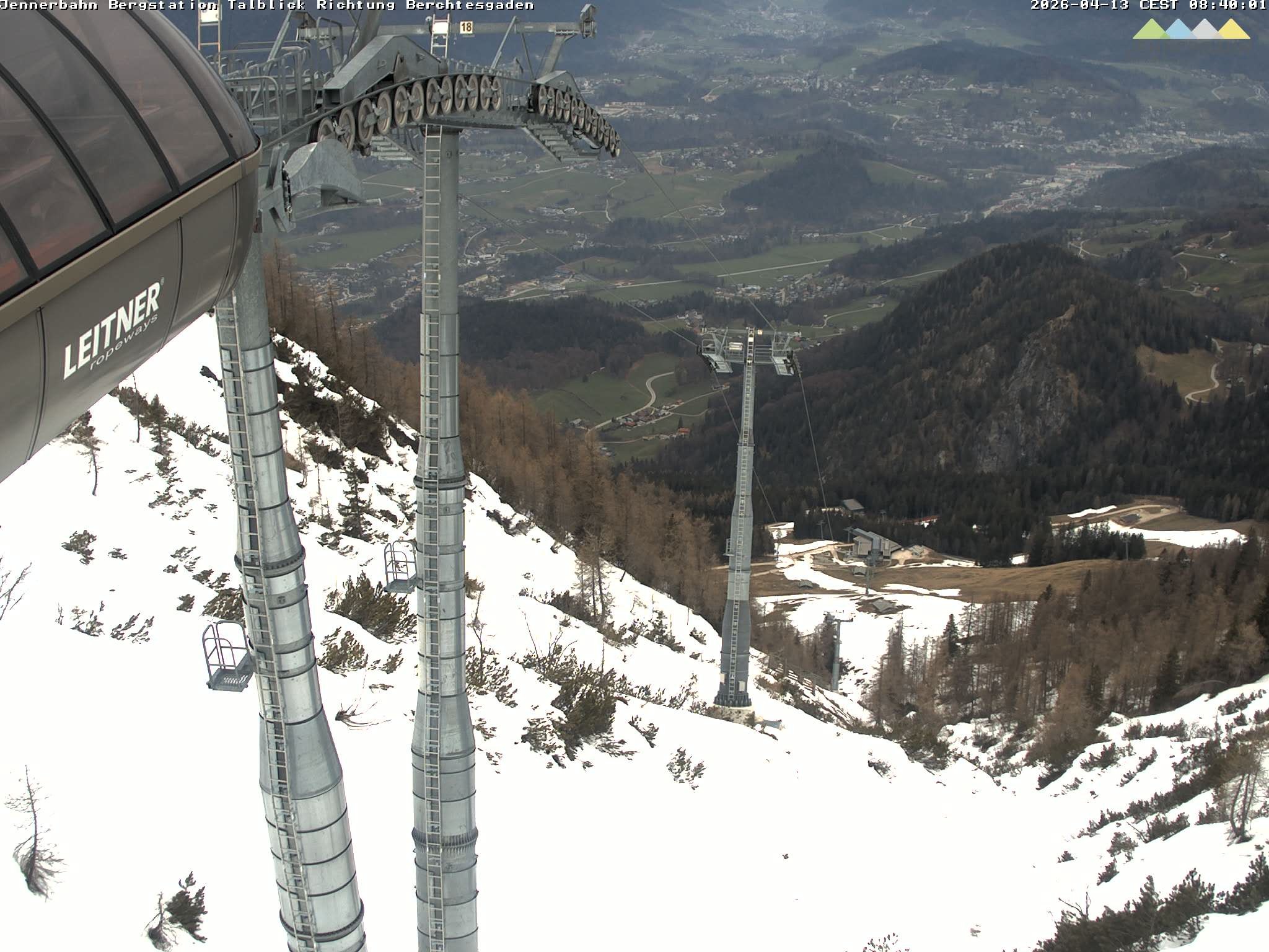 Archiv Foto Webcam Jenner - Blick ins Tal Gondelstation