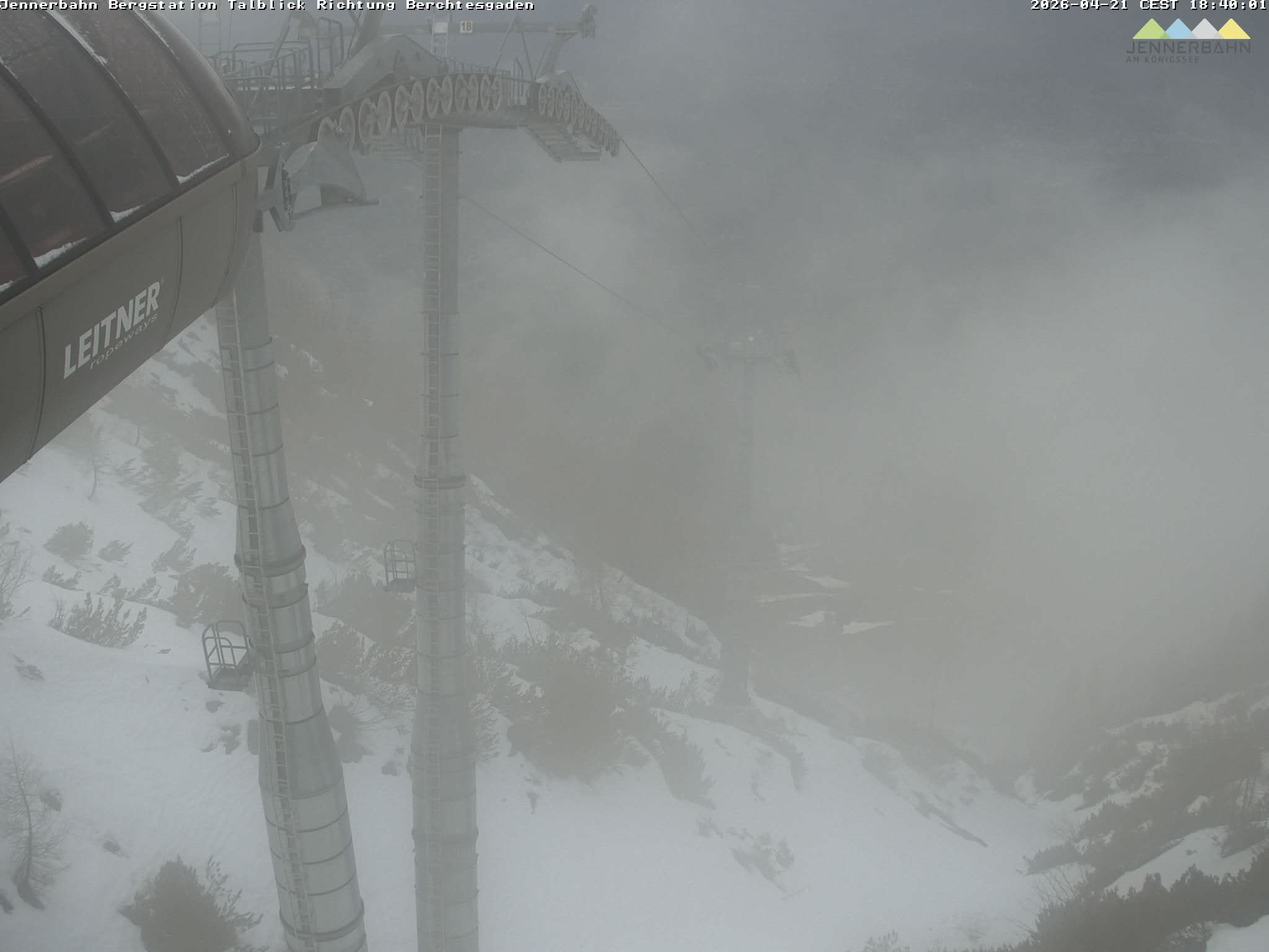 Archiv Foto Webcam Jenner - Blick ins Tal Gondelstation