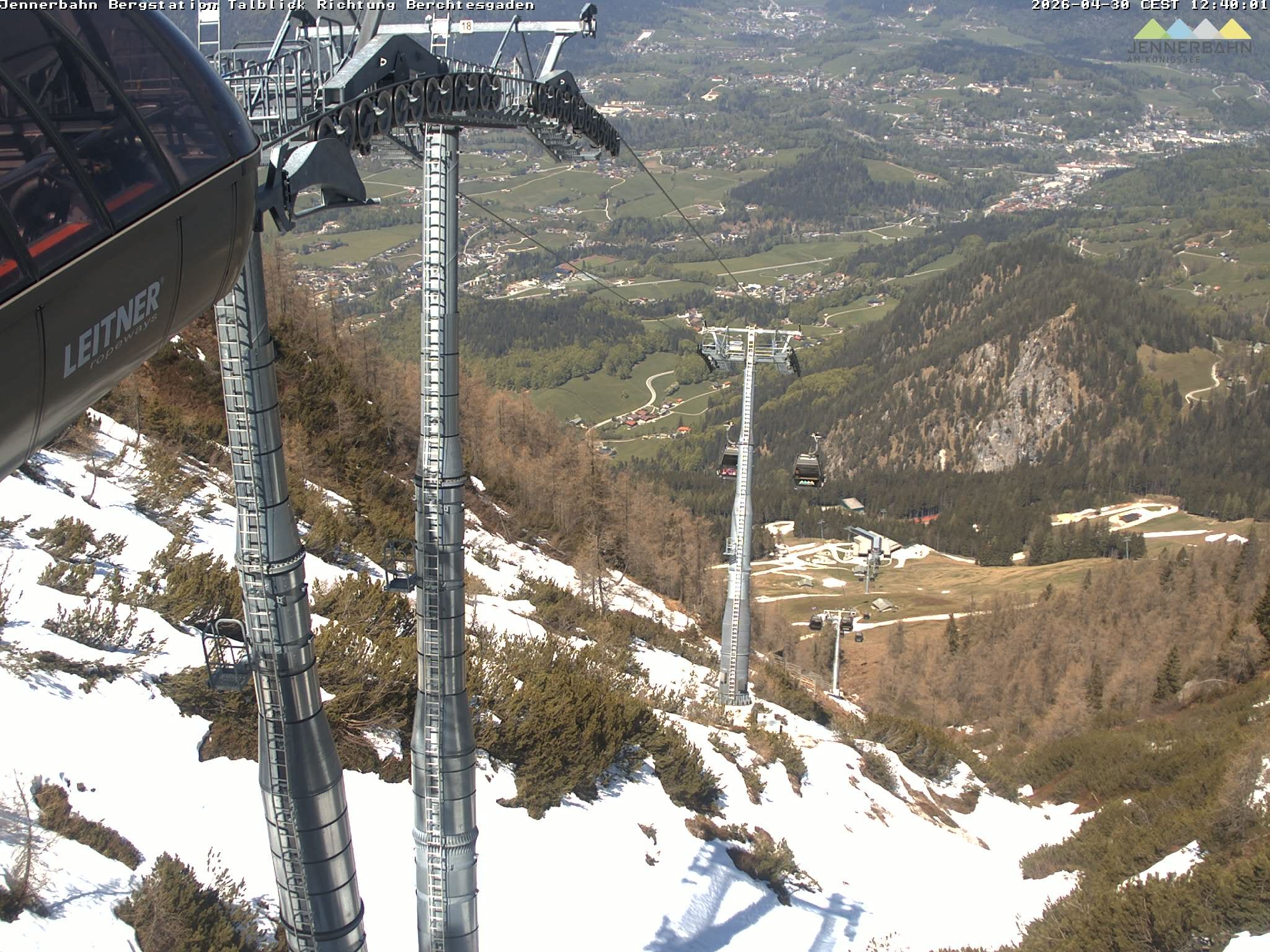 Archiv Foto Webcam Jenner - Blick ins Tal Gondelstation