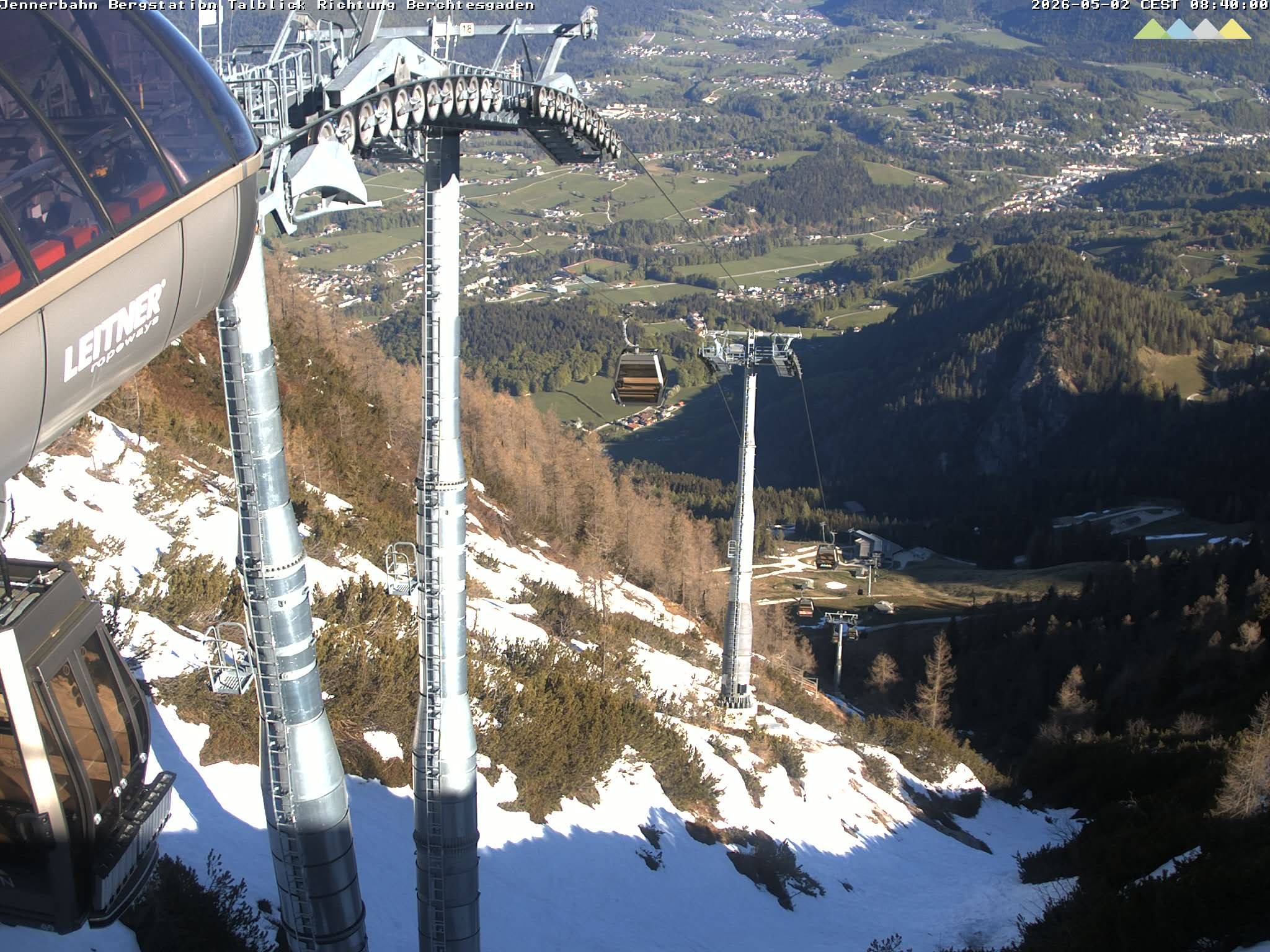 Archiv Foto Webcam Jenner - Blick ins Tal Gondelstation