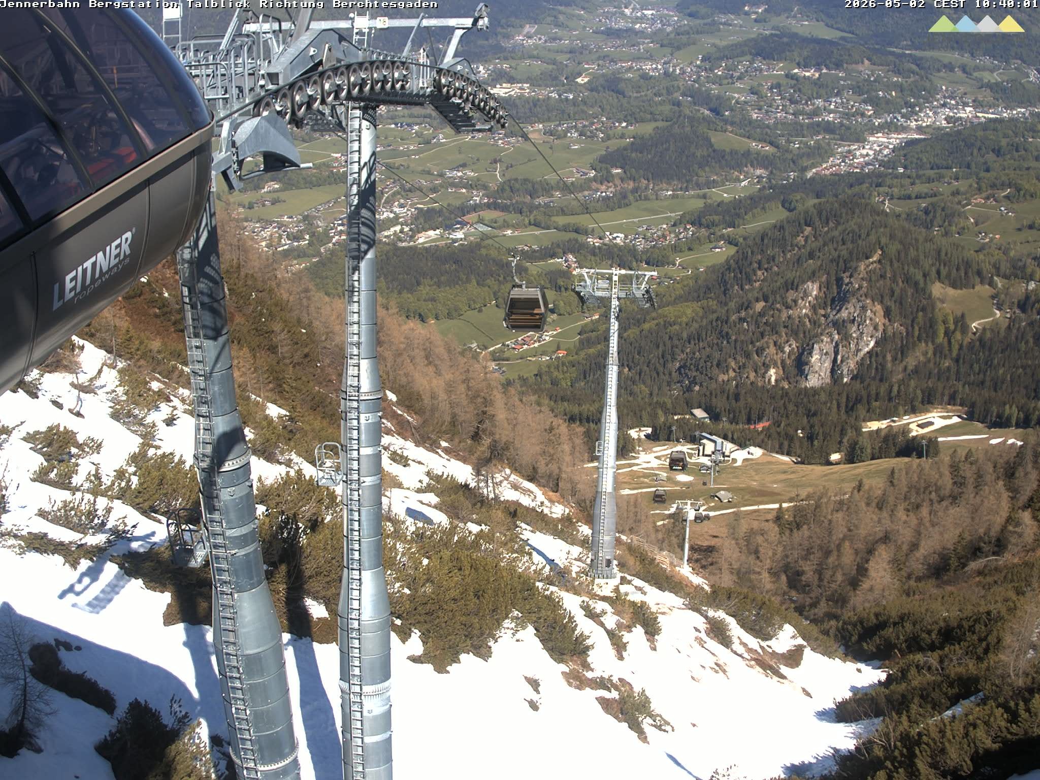 Archiv Foto Webcam Jenner - Blick ins Tal Gondelstation