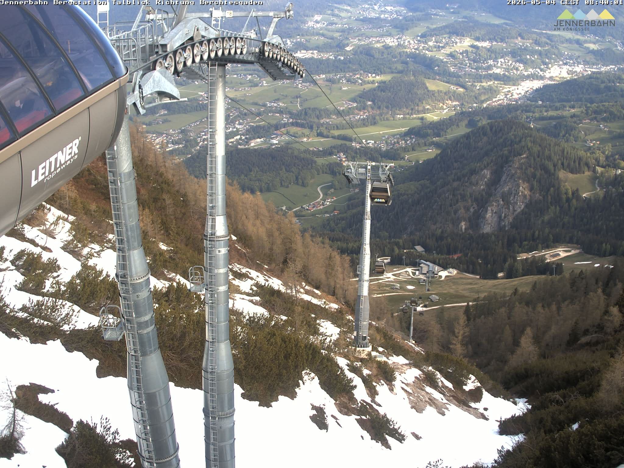 Archiv Foto Webcam Jenner - Blick ins Tal Gondelstation