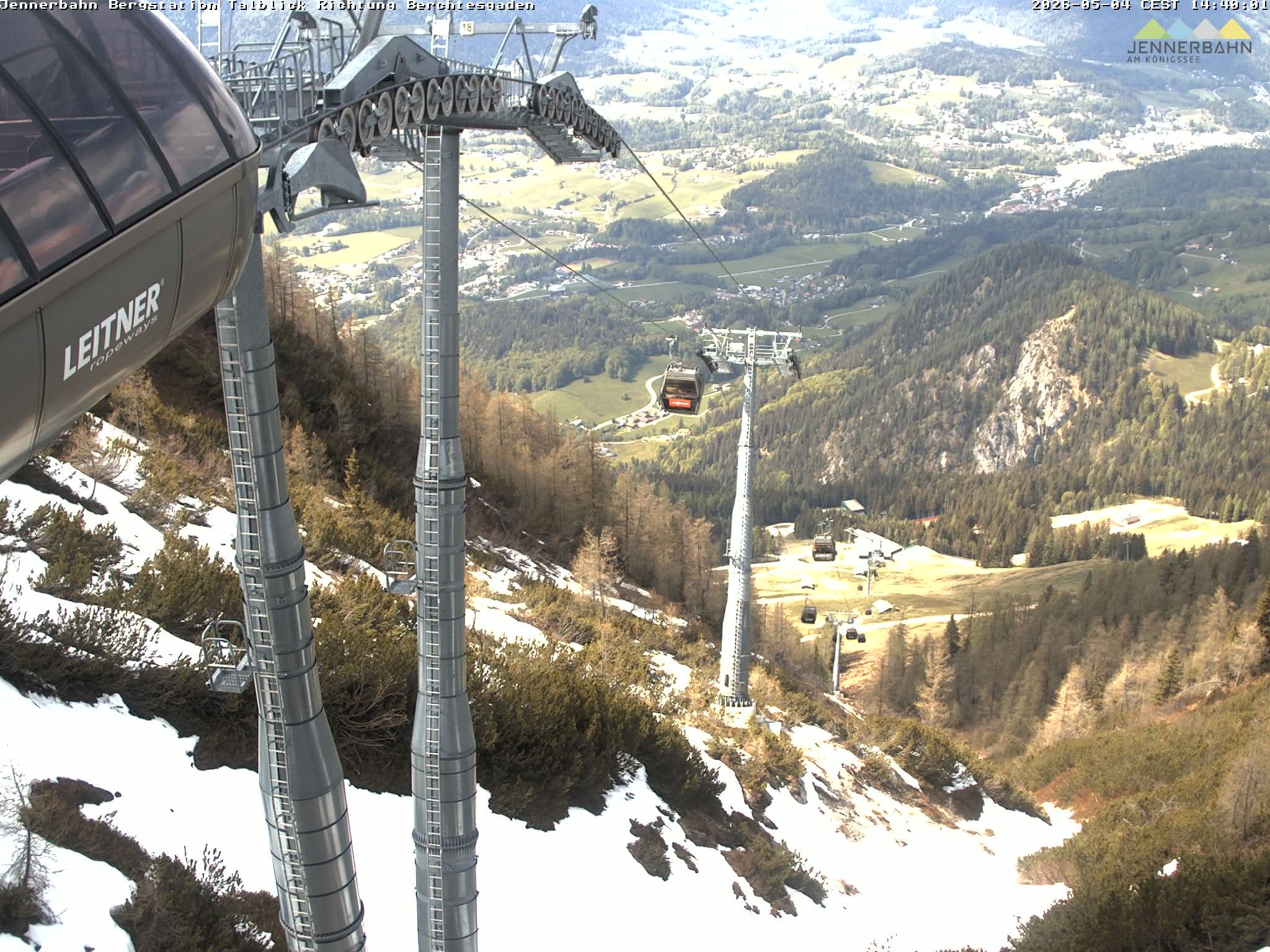 Archiv Foto Webcam Jenner - Blick ins Tal Gondelstation