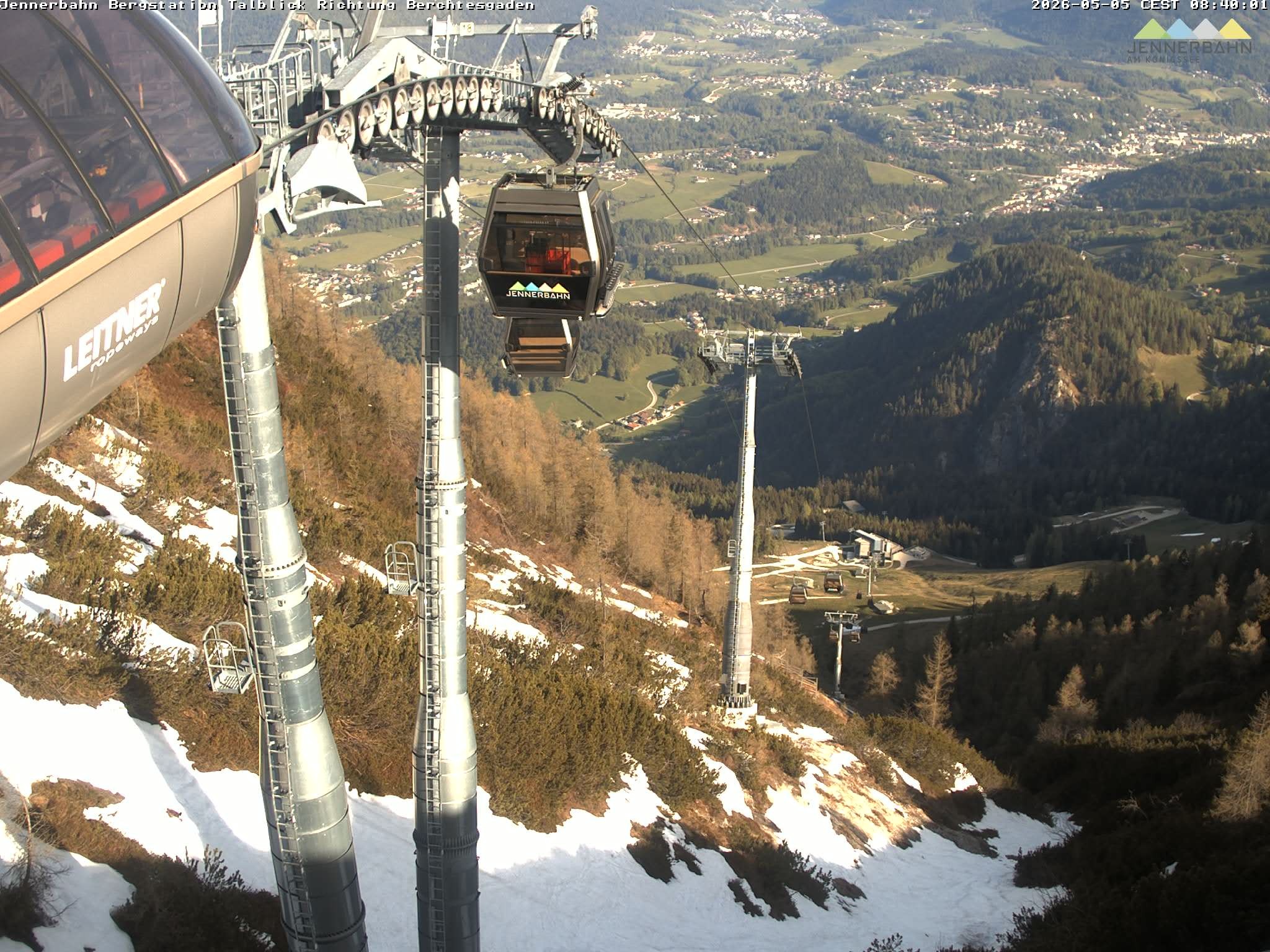 Archived image Webcam Jenner mountain - Valley View Cable Car