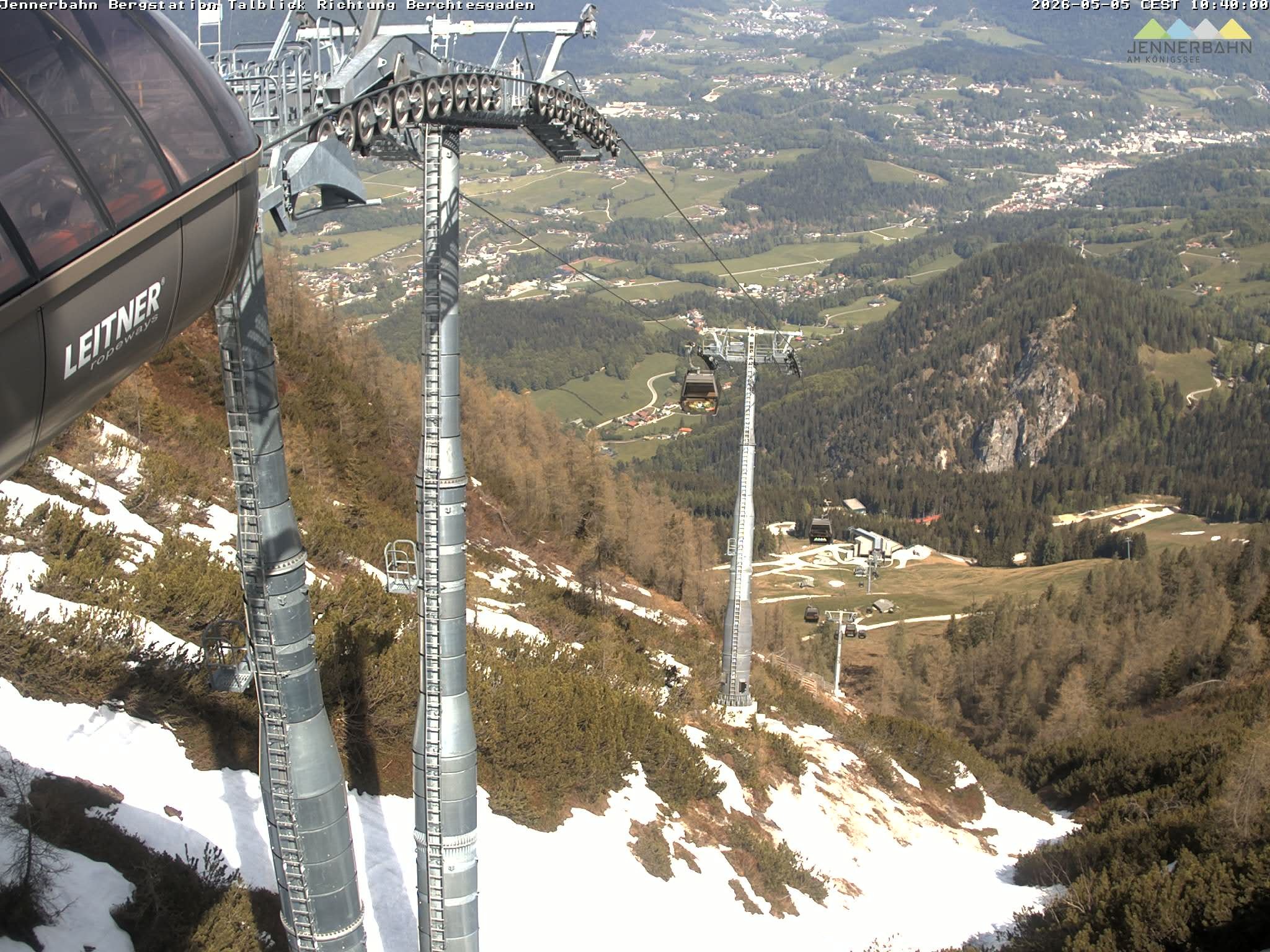 Archived image Webcam Jenner mountain - Valley View Cable Car