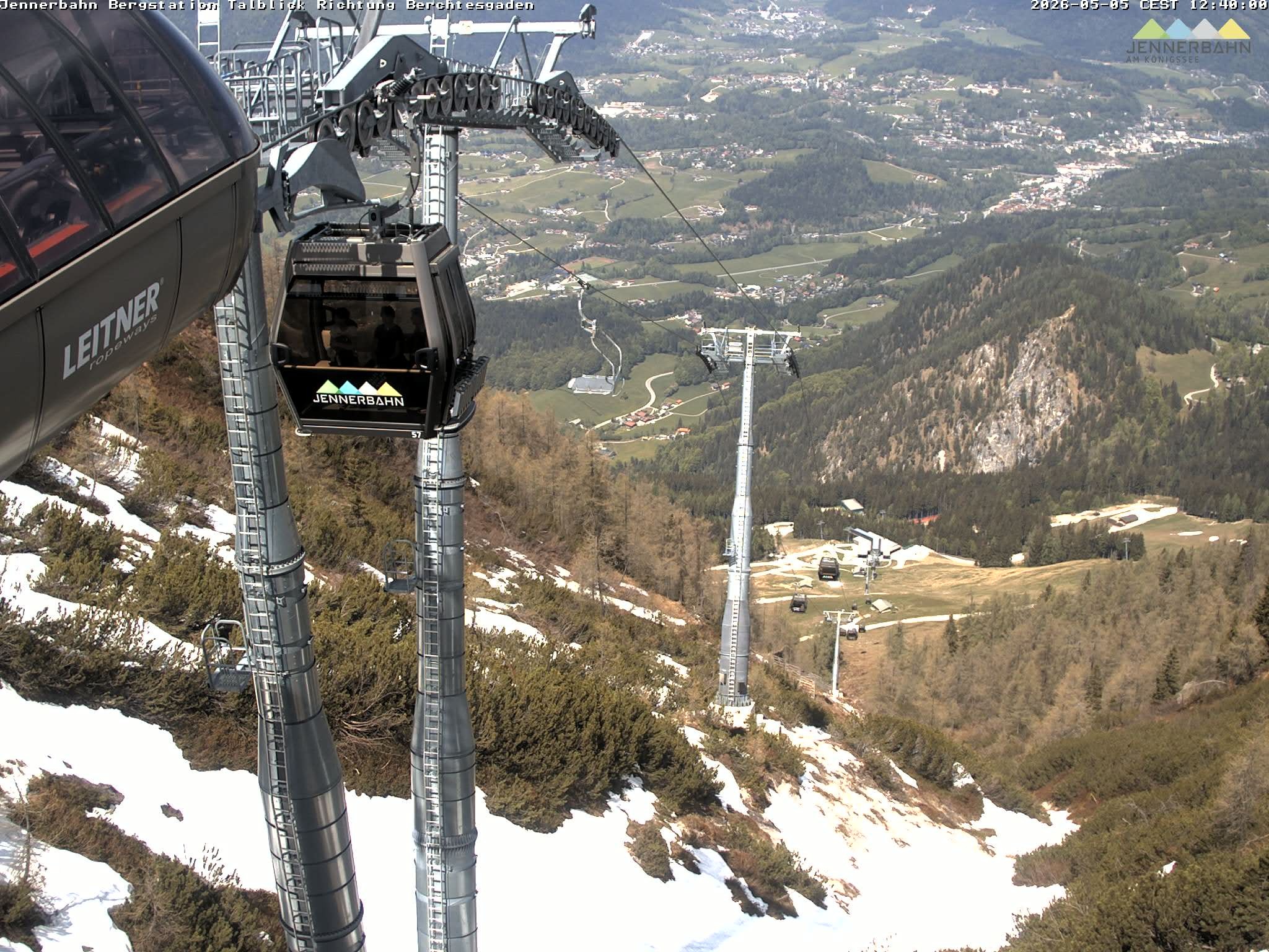 Archived image Webcam Jenner mountain - Valley View Cable Car