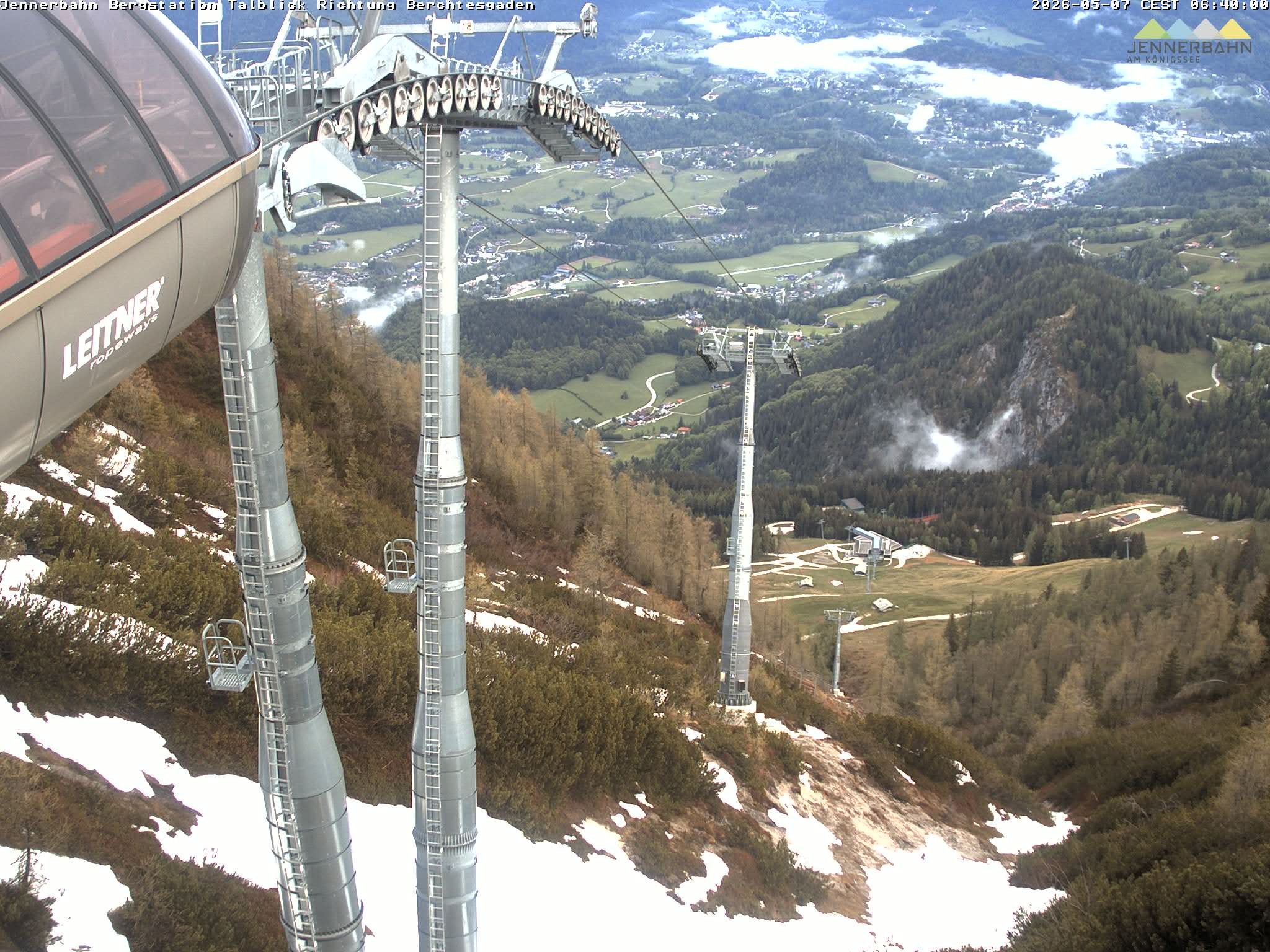 Archiv Foto Webcam Jenner - Blick ins Tal Gondelstation