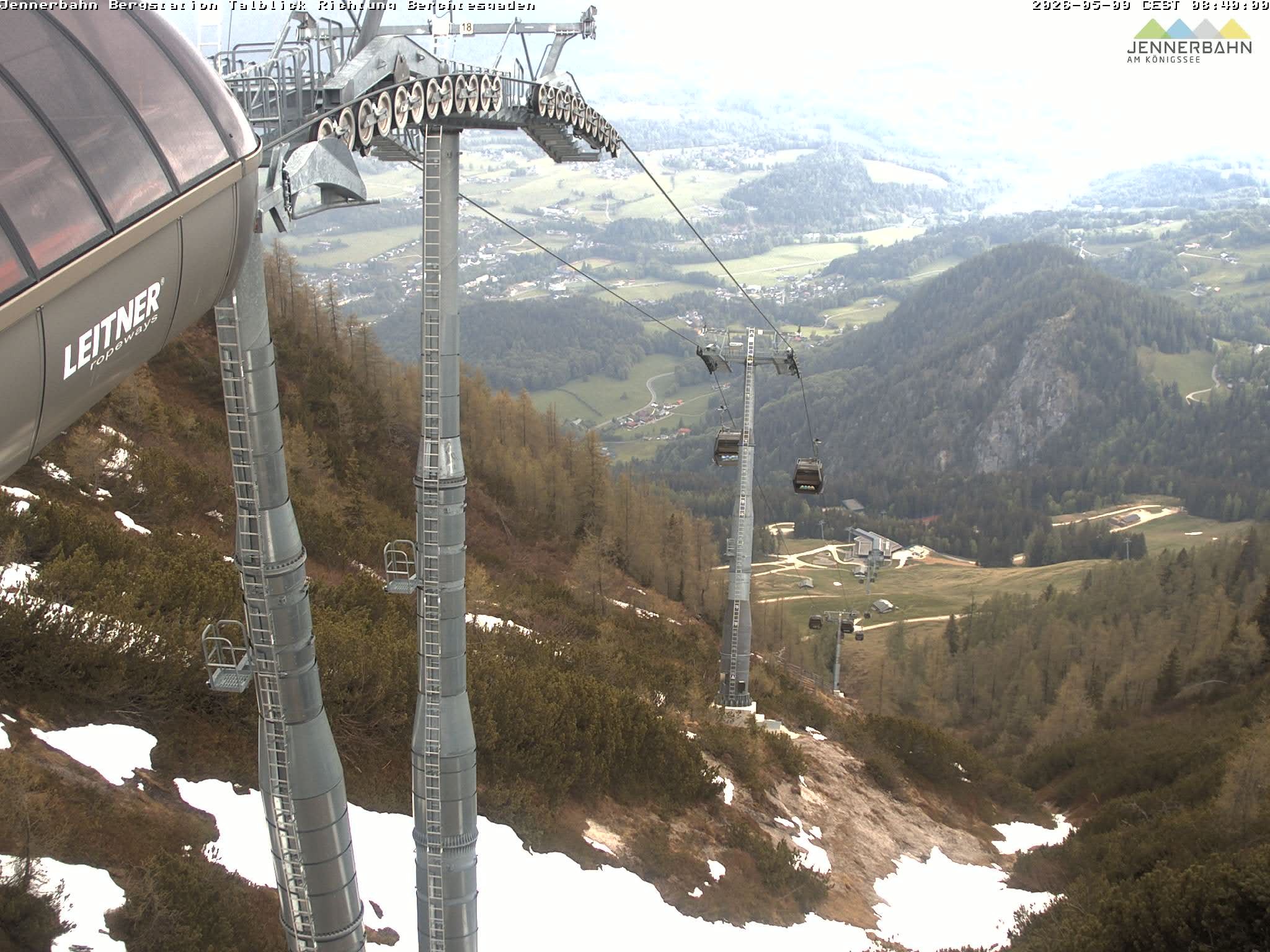 Archiv Foto Webcam Jenner - Blick ins Tal Gondelstation