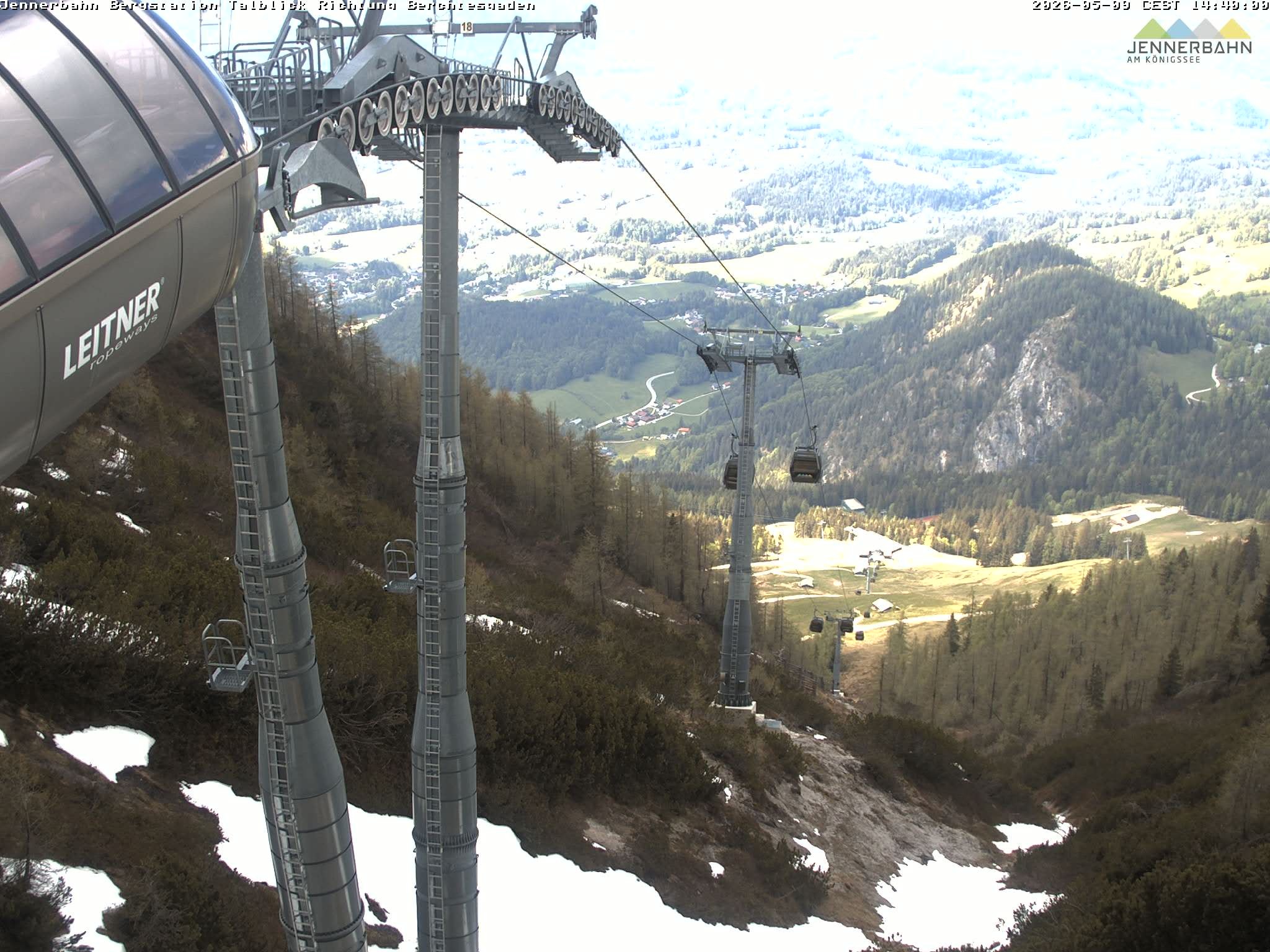 Archiv Foto Webcam Jenner - Blick ins Tal Gondelstation