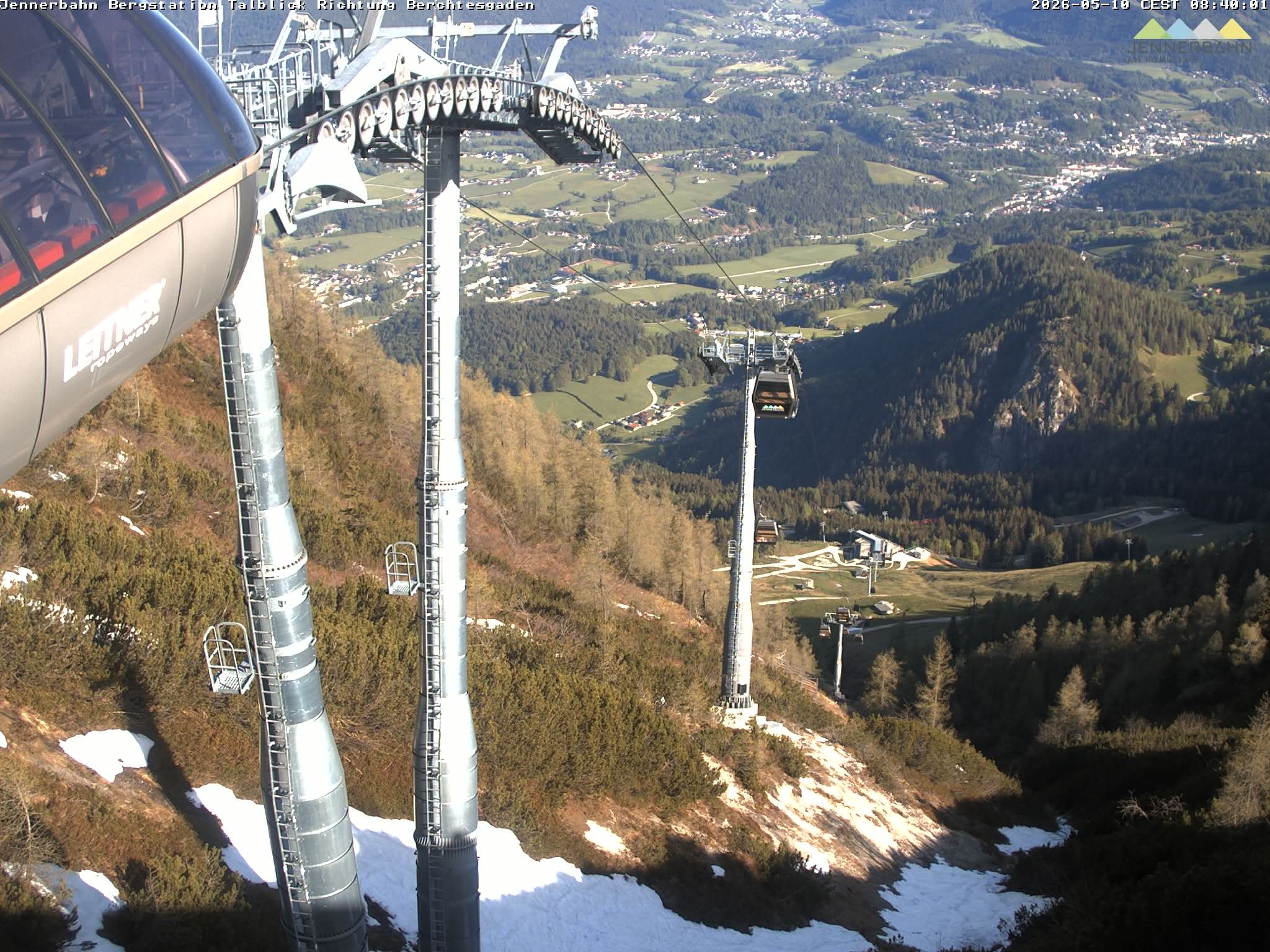 Archived image Webcam Jenner mountain - Valley View Cable Car
