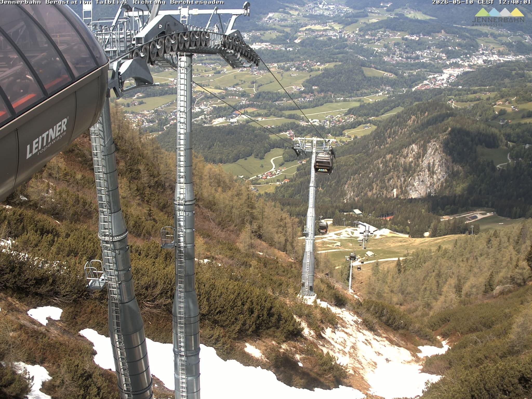 Archived image Webcam Jenner mountain - Valley View Cable Car