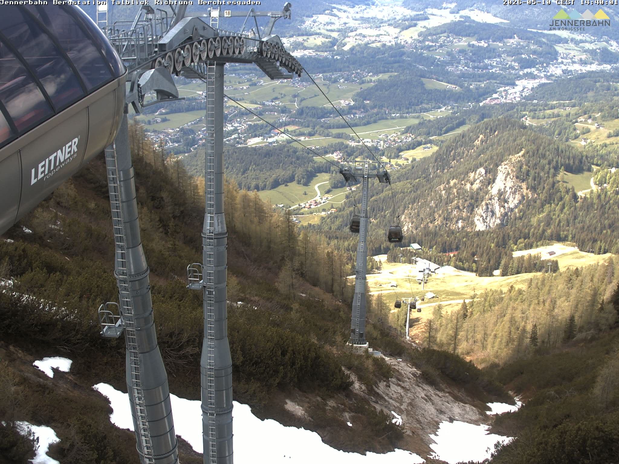 Archived image Webcam Jenner mountain - Valley View Cable Car