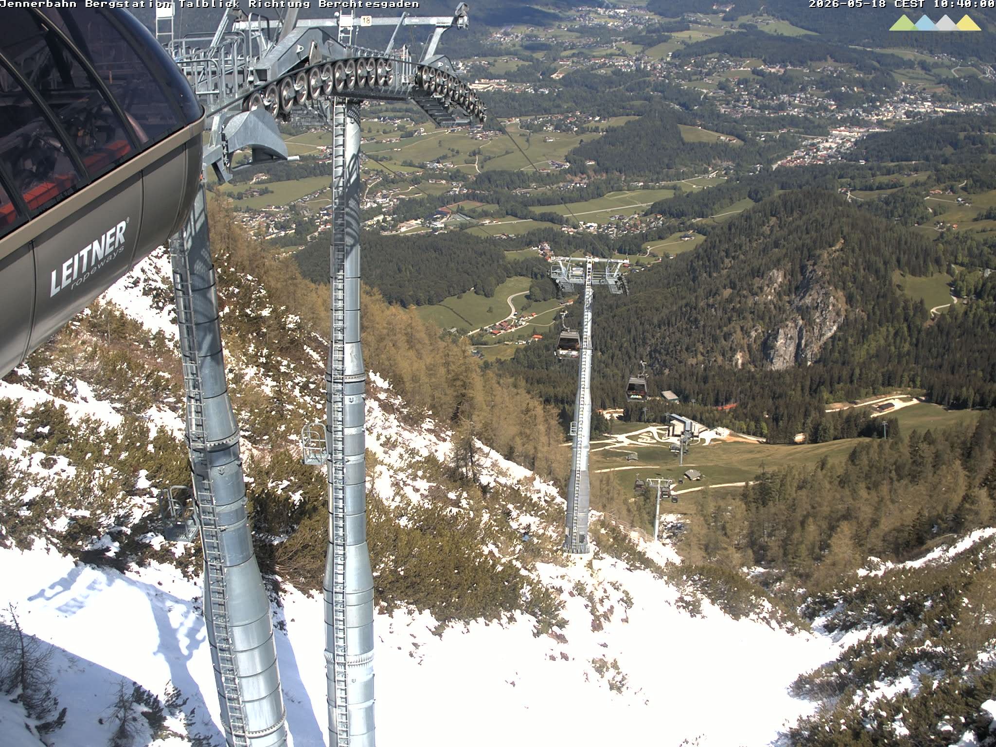 Archiv Foto Webcam Jenner - Blick ins Tal Gondelstation