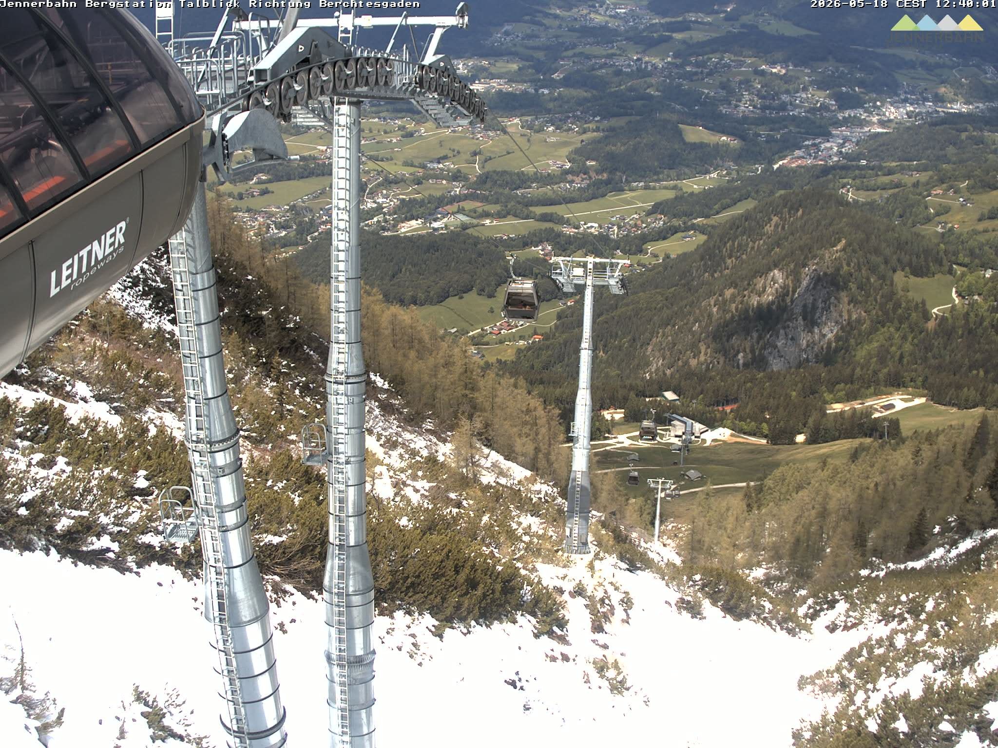 Archiv Foto Webcam Jenner - Blick ins Tal Gondelstation