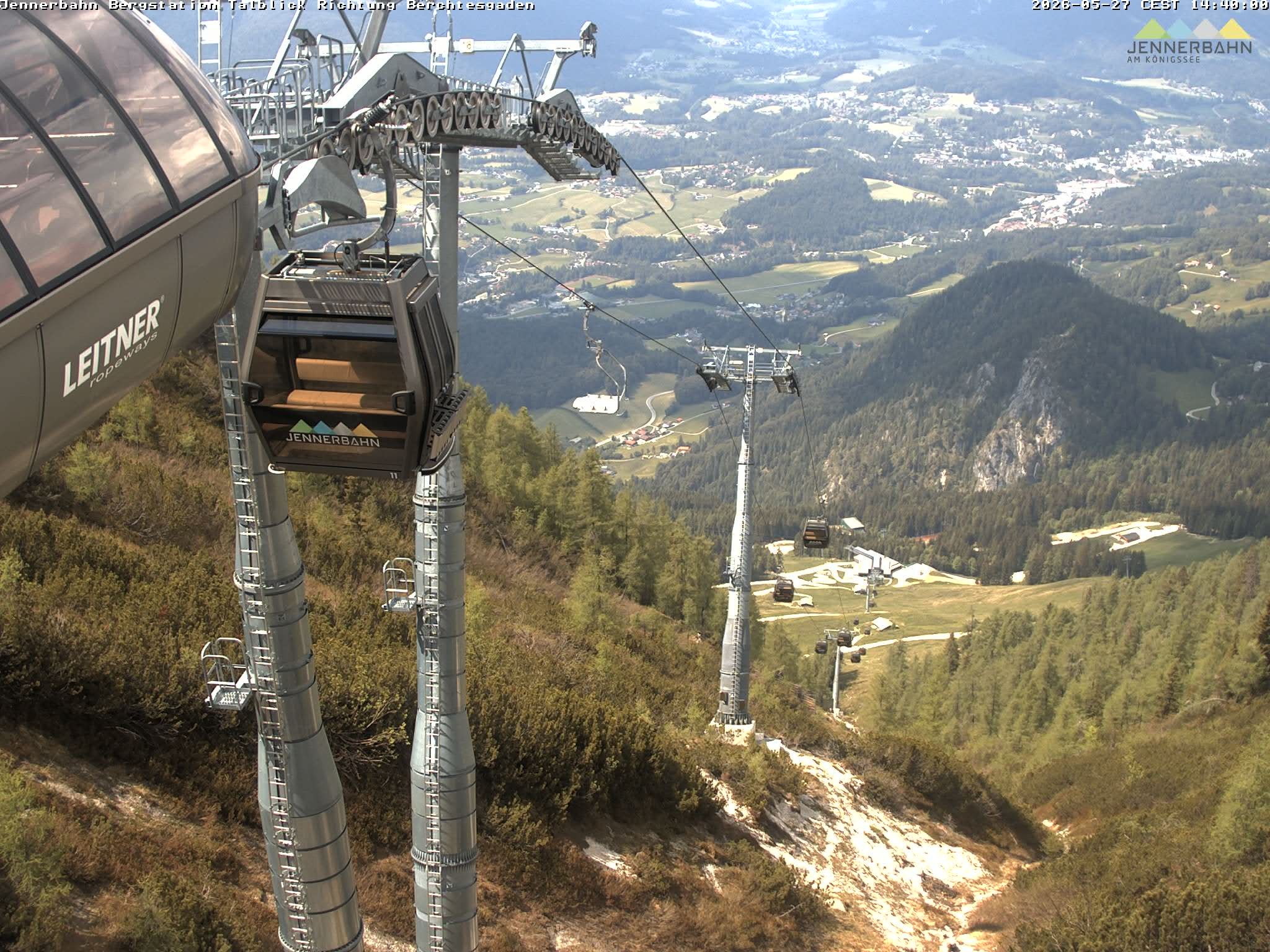 Archived image Webcam Jenner mountain - Valley View Cable Car