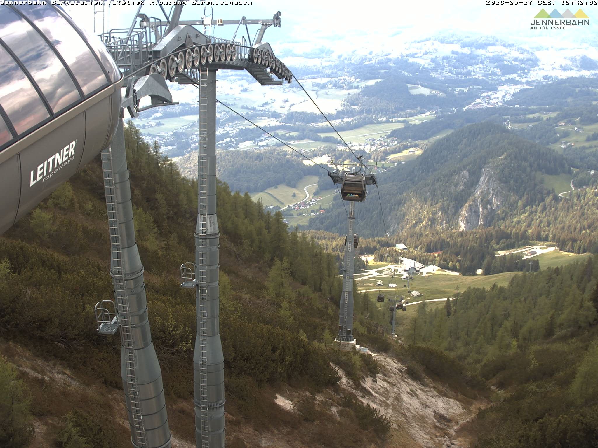 Archived image Webcam Jenner mountain - Valley View Cable Car
