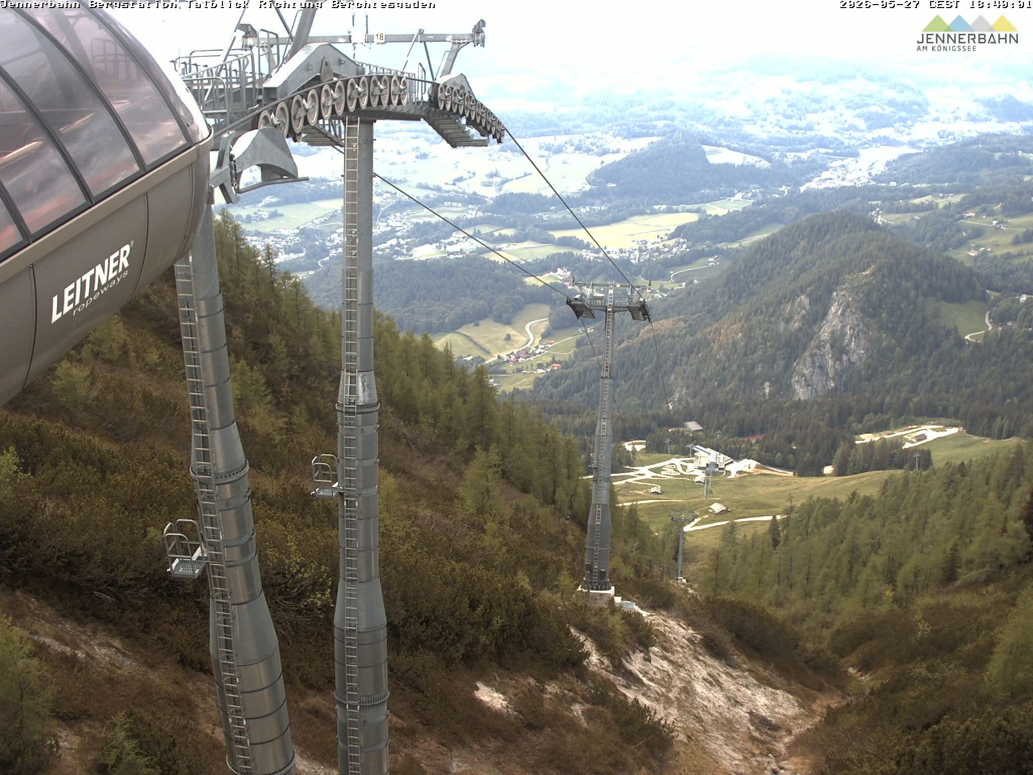 Archived image Webcam Jenner mountain - Valley View Cable Car