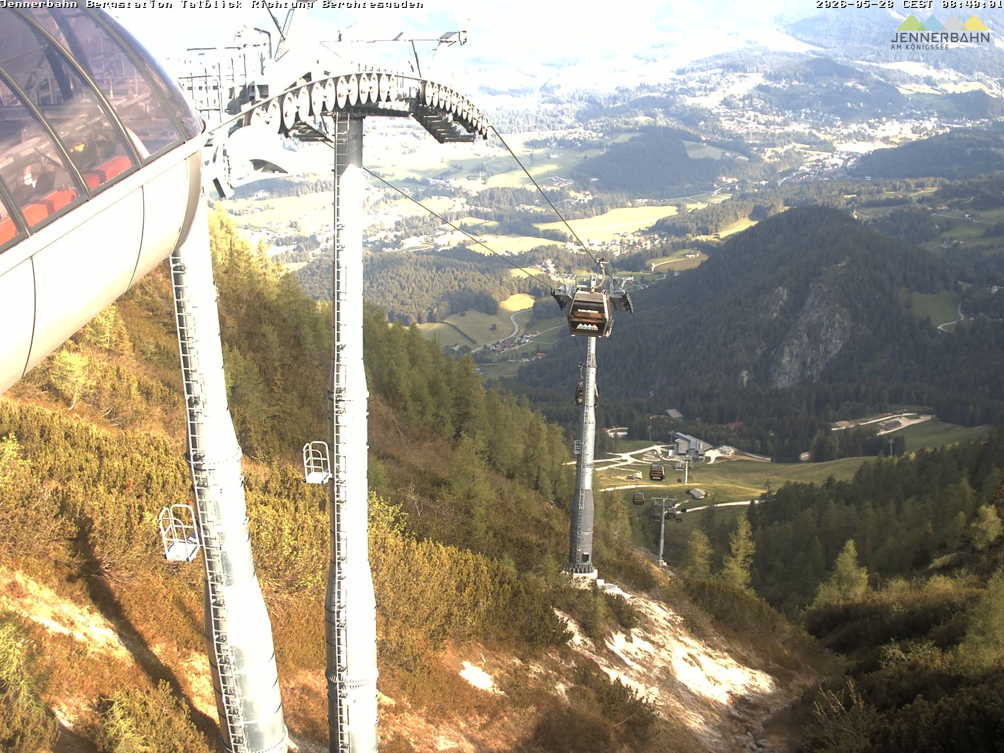 Archived image Webcam Jenner mountain - Valley View Cable Car