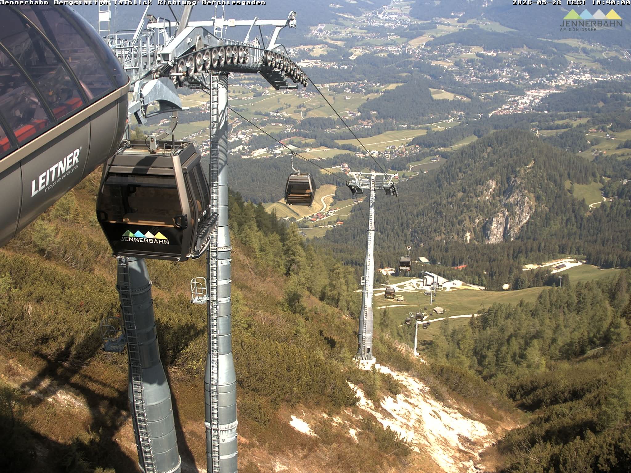 Archived image Webcam Jenner mountain - Valley View Cable Car