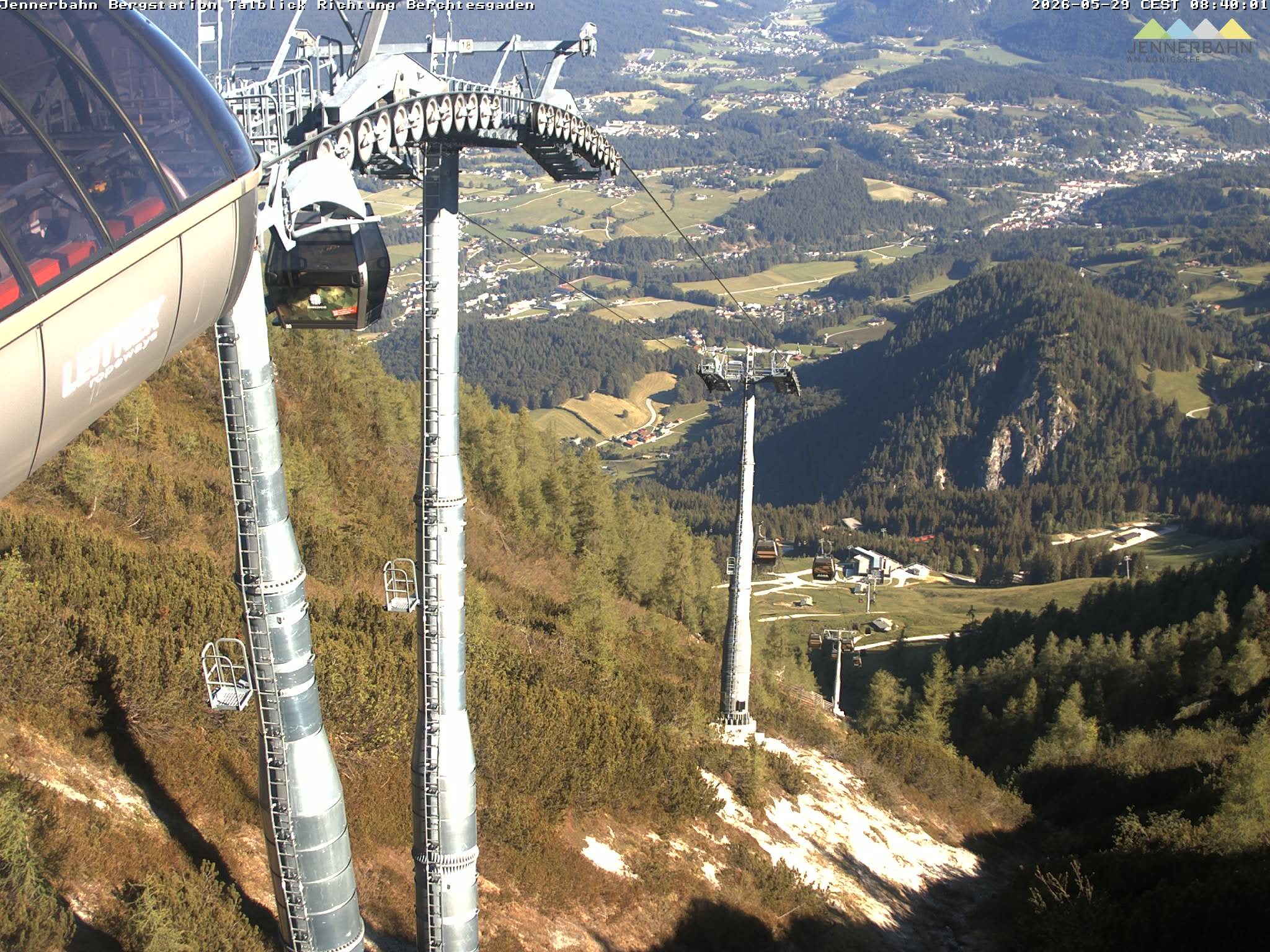 Archived image Webcam Jenner mountain - Valley View Cable Car