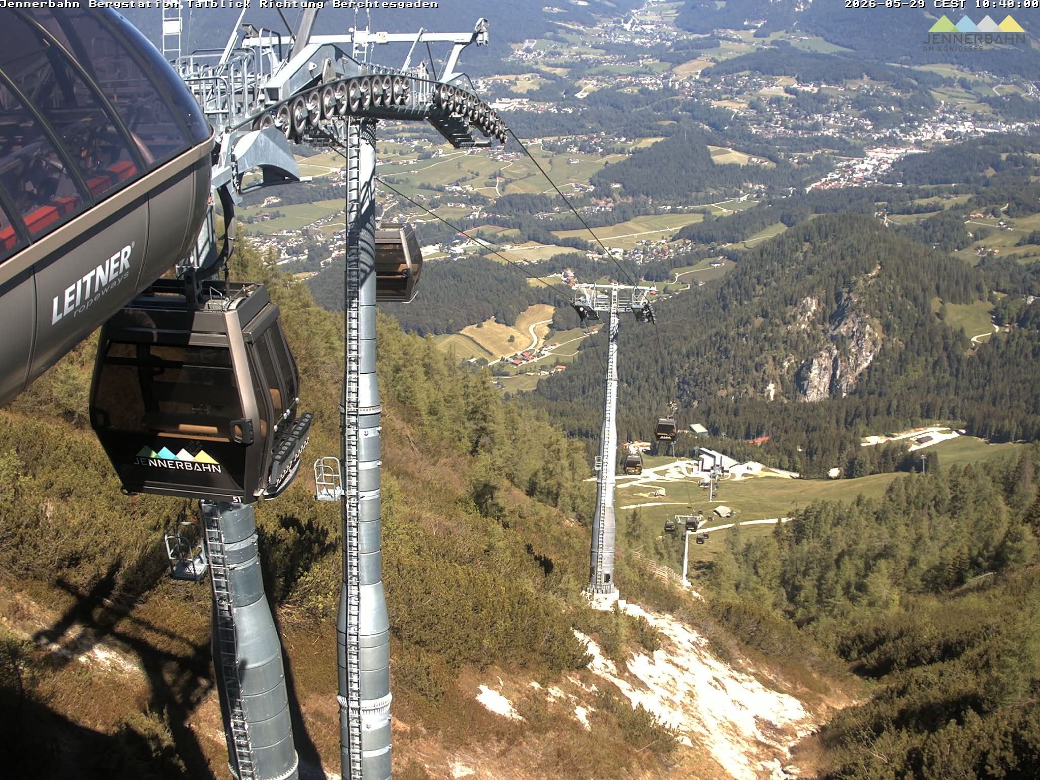 Archived image Webcam Jenner mountain - Valley View Cable Car