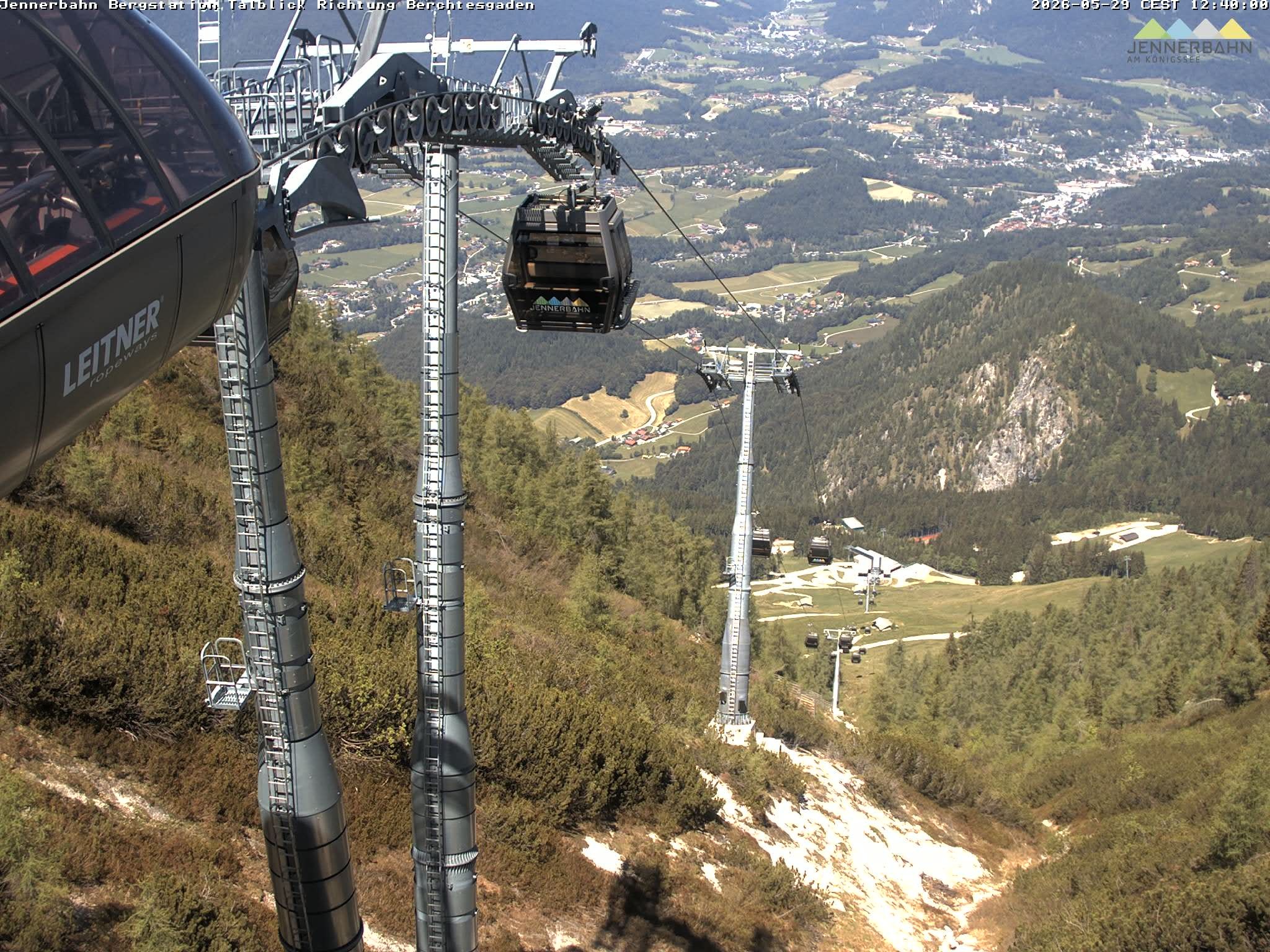 Archived image Webcam Jenner mountain - Valley View Cable Car