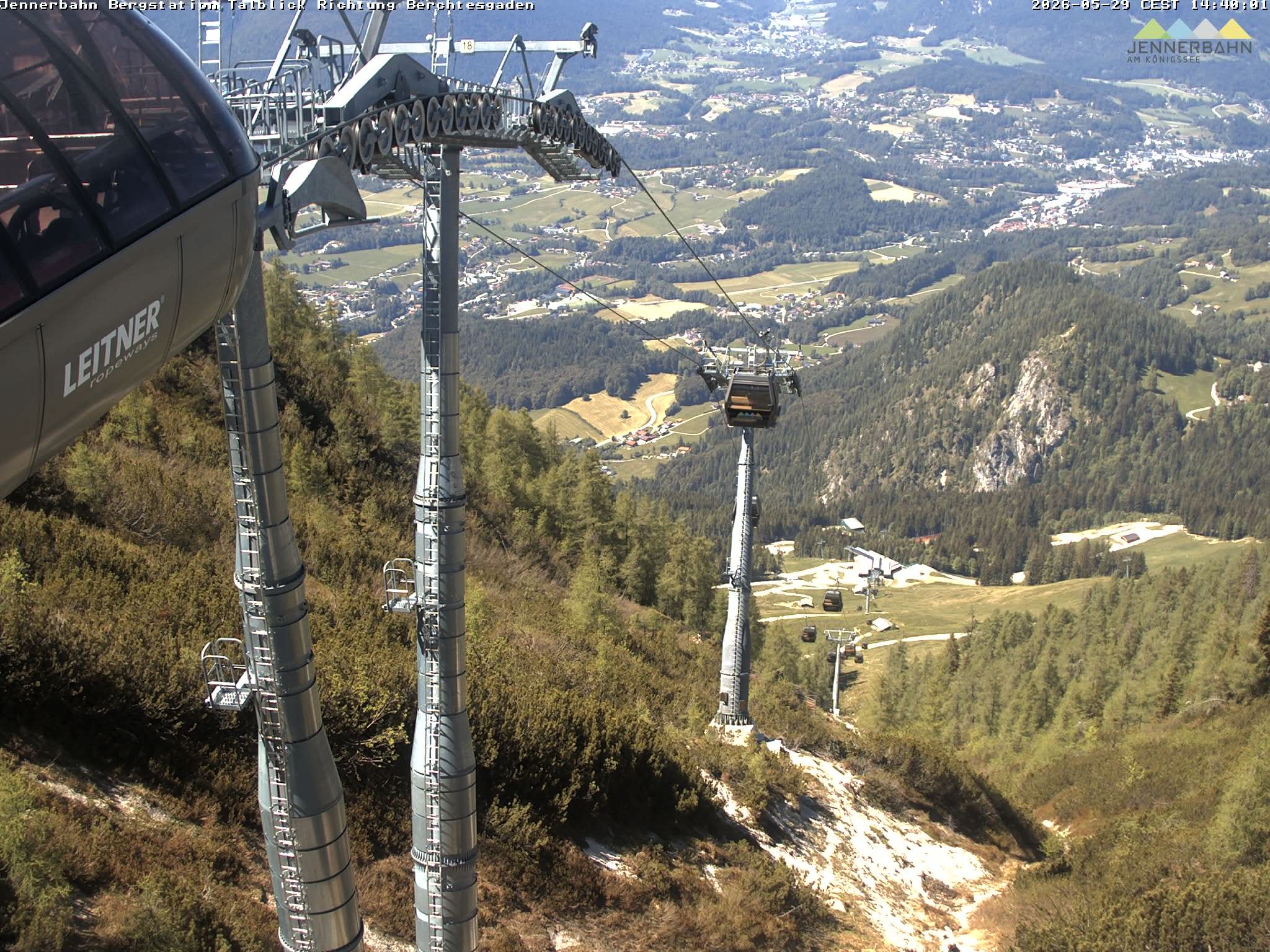 Archived image Webcam Jenner mountain - Valley View Cable Car