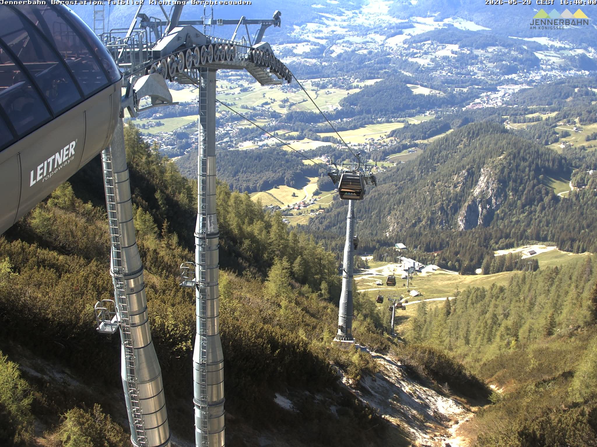 Archived image Webcam Jenner mountain - Valley View Cable Car
