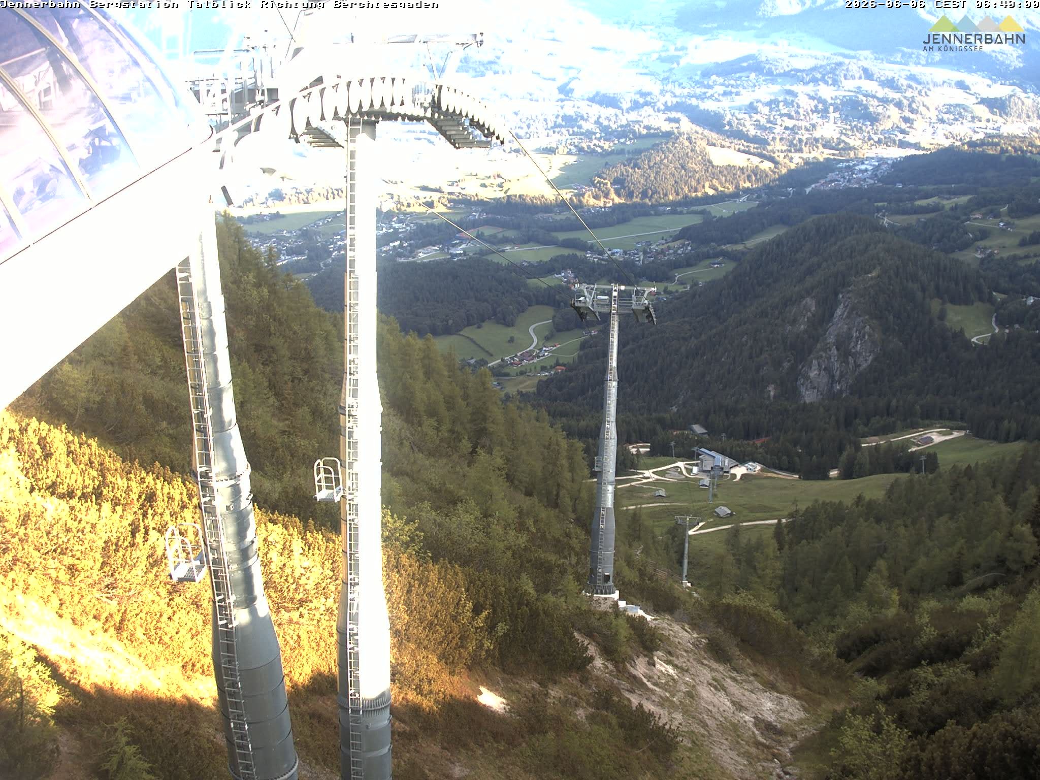 Archived image Webcam Jenner mountain - Valley View Cable Car