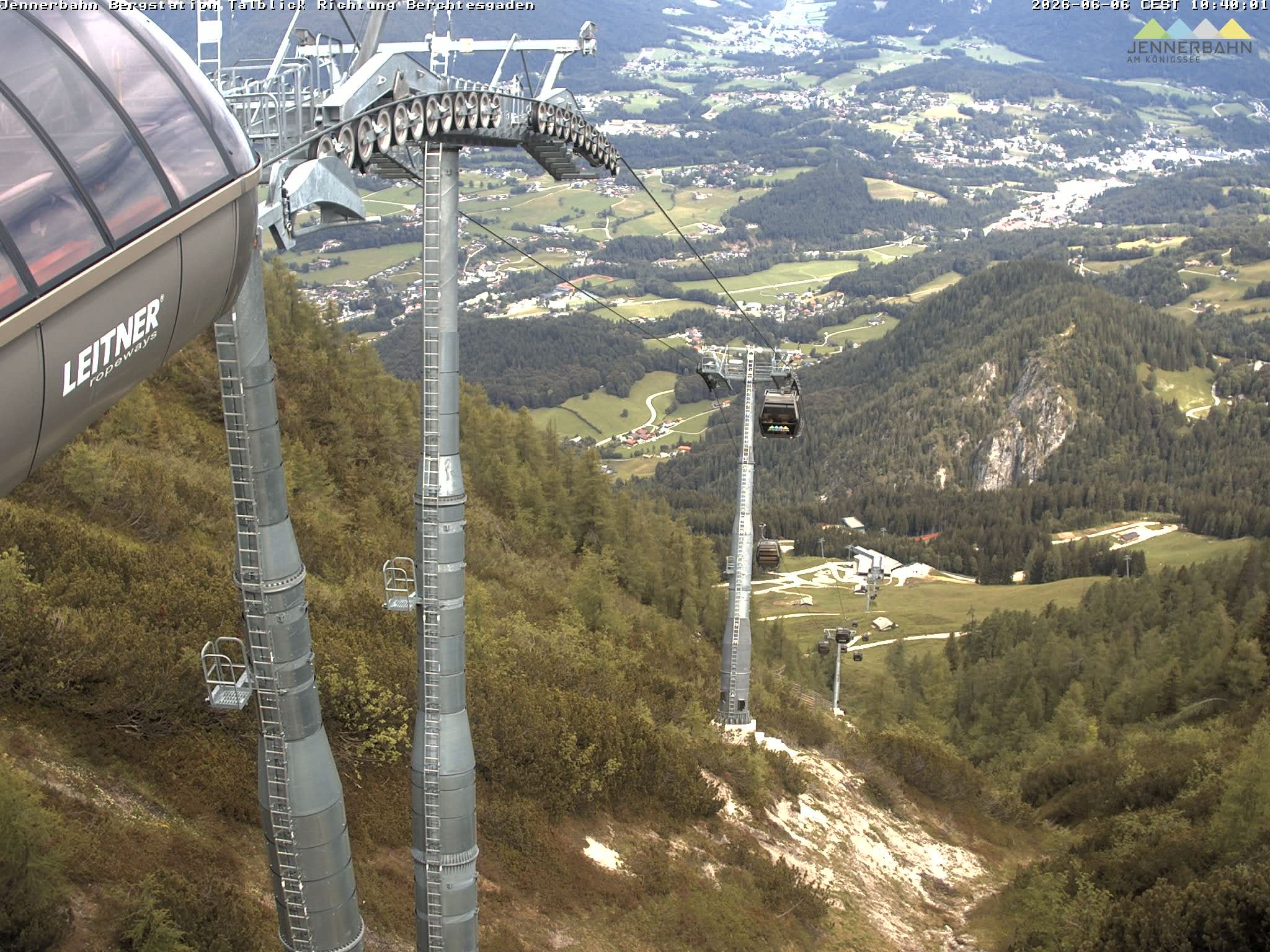 Archived image Webcam Jenner mountain - Valley View Cable Car