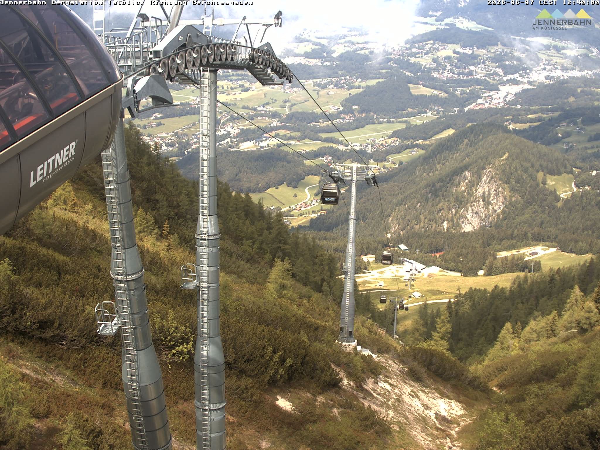 Archived image Webcam Jenner mountain - Valley View Cable Car