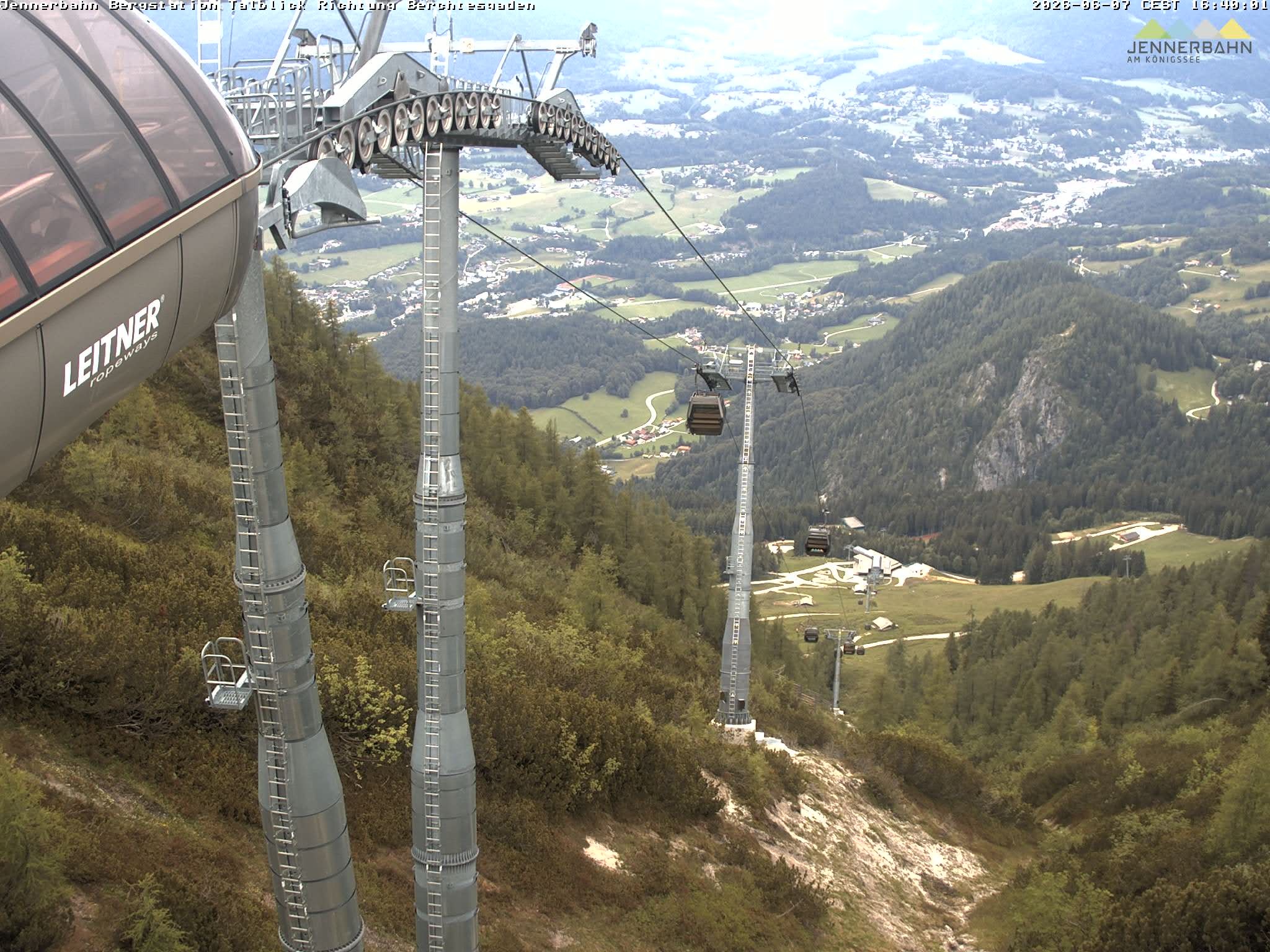 Archived image Webcam Jenner mountain - Valley View Cable Car