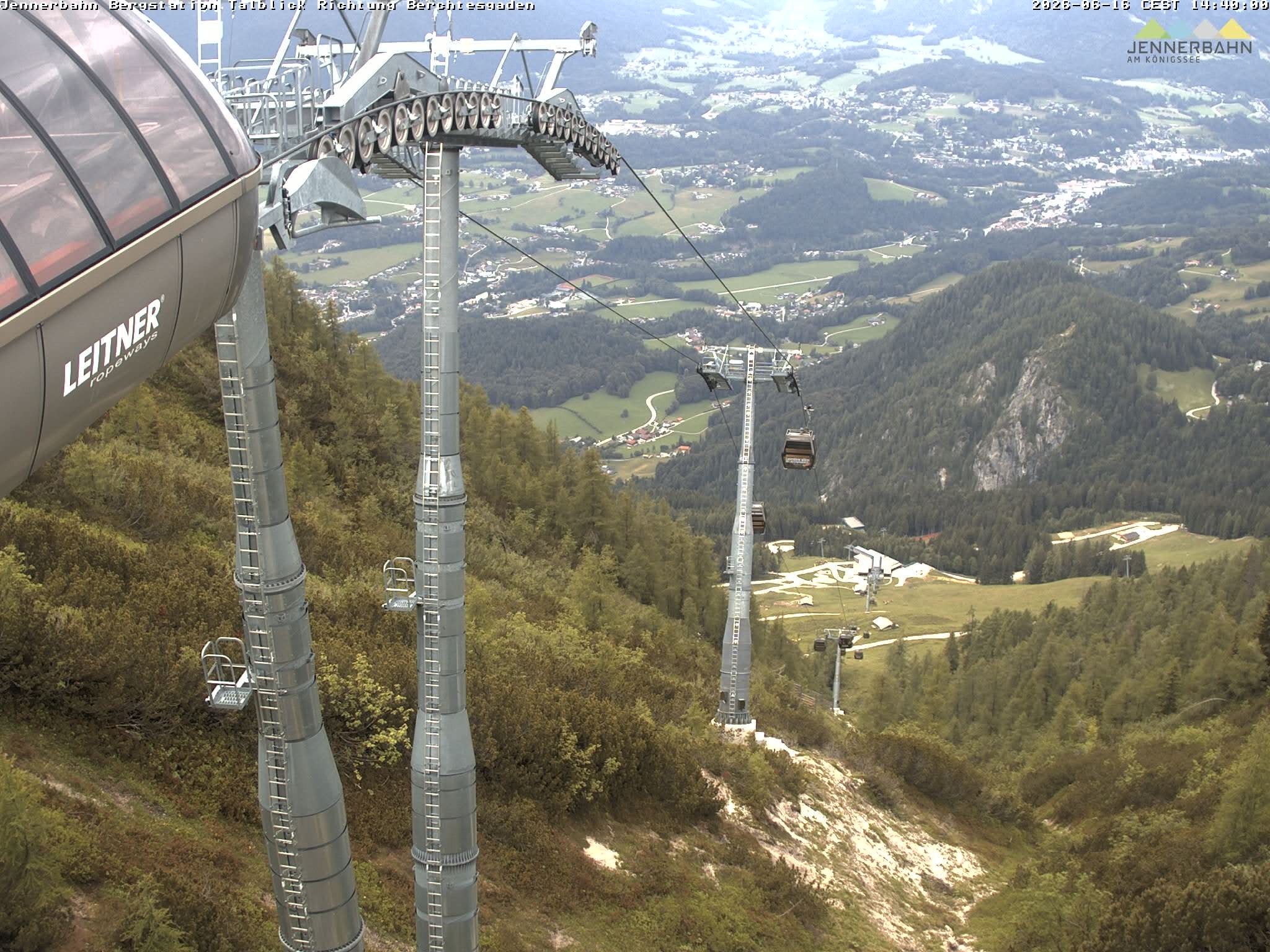Archiv Foto Webcam Jenner - Blick ins Tal Gondelstation