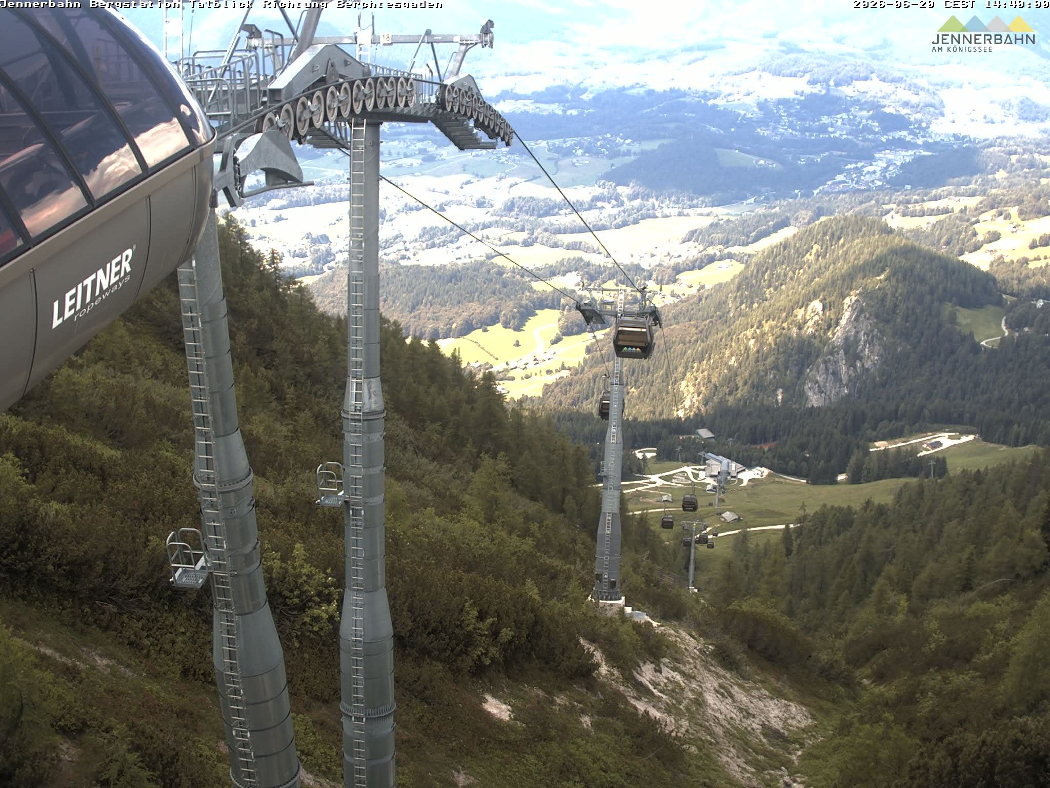 Archiv Foto Webcam Jenner - Blick ins Tal Gondelstation